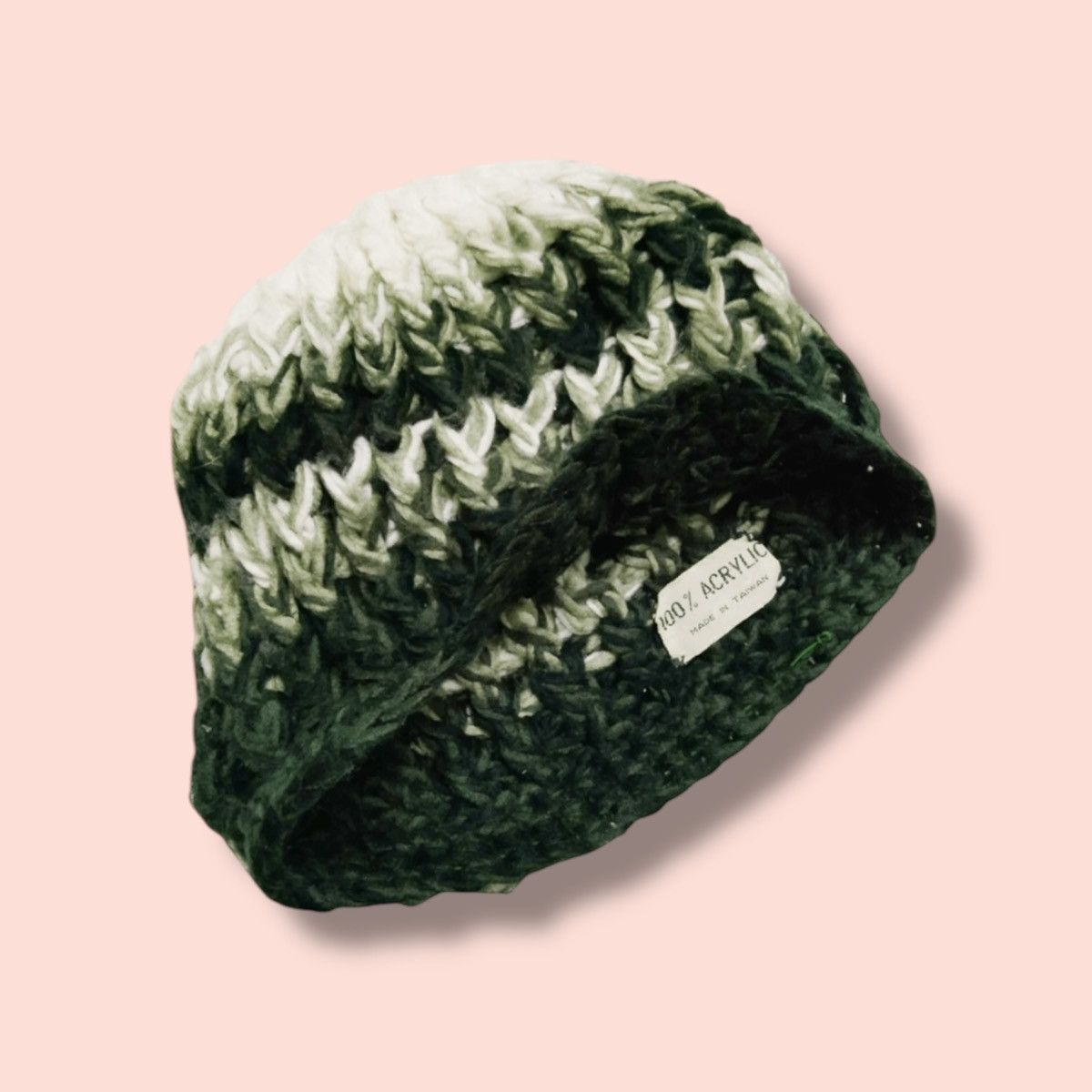 Homespun Knitwear VINTAGE COLOURED CABLE HOMESPUN KNITTED BEANIE Size ONE SIZE - 9 Thumbnail