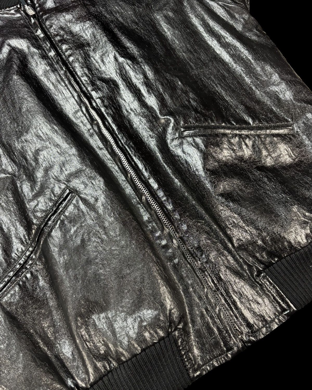 Saint Laurent Paris Saint Laurent Ss14 Waxed Glitter Teddy Bomber Size US M / EU 48-50 / 2 - 2 Thumbnail