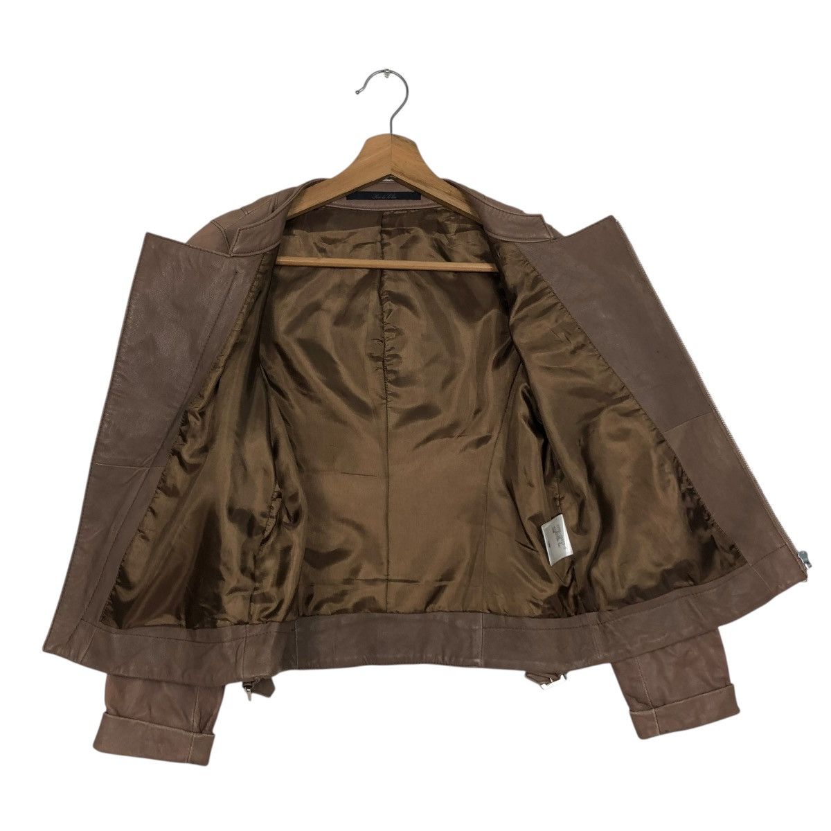 Japanese Brand 🔥CROPPED BIKER LEATHER JACKET RUE DE BLUE ISSEY MIYAKE Size US S / EU 44-46 / 1 - 16 Thumbnail