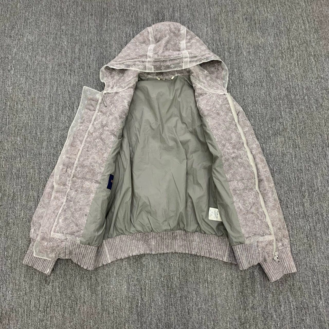 Louis Vuitton LV organza monogram print cotton coat/size 52 Size XXL / US 16-18 / IT 52-54 - 3 Thumbnail
