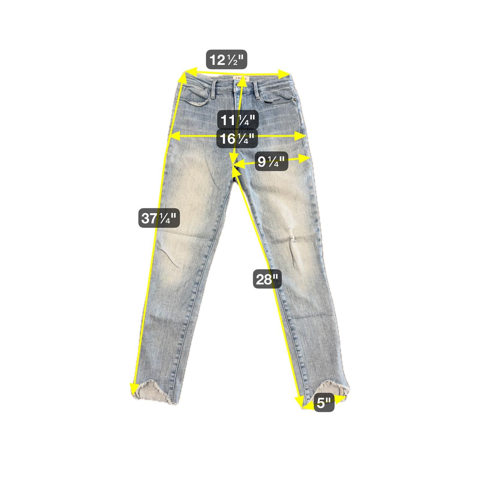 Frame Frame Denim Le High Skinny Crop Jeans Light Wash - 28 Size 28" / US 6 / IT 42 - 6 Thumbnail