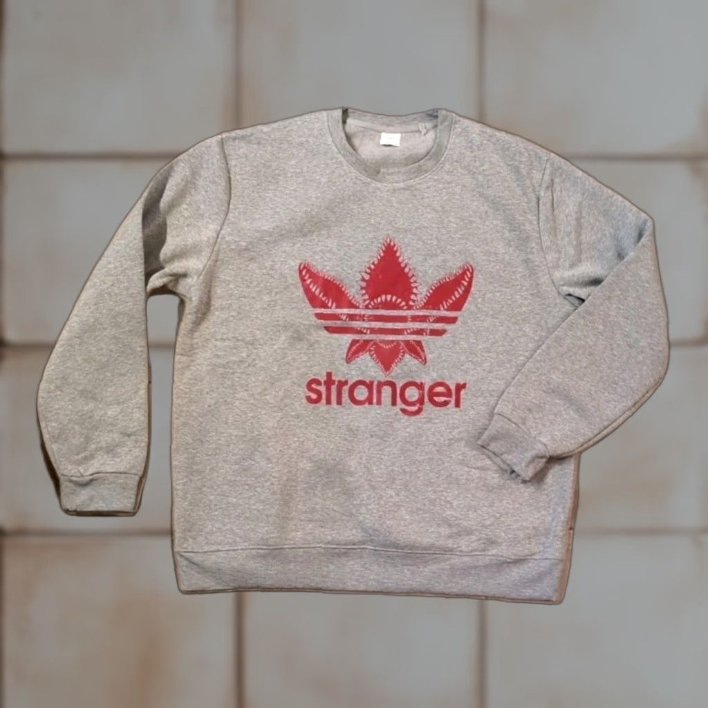 Vintage VINTAGE Stranger Things Hoodie Pullover Unbranded Unisex XL Gray Logo Graphic Print Pullover Sweatshirt Mens Boys? Size US XL / EU 56 / 4 - 1 Thumbnail