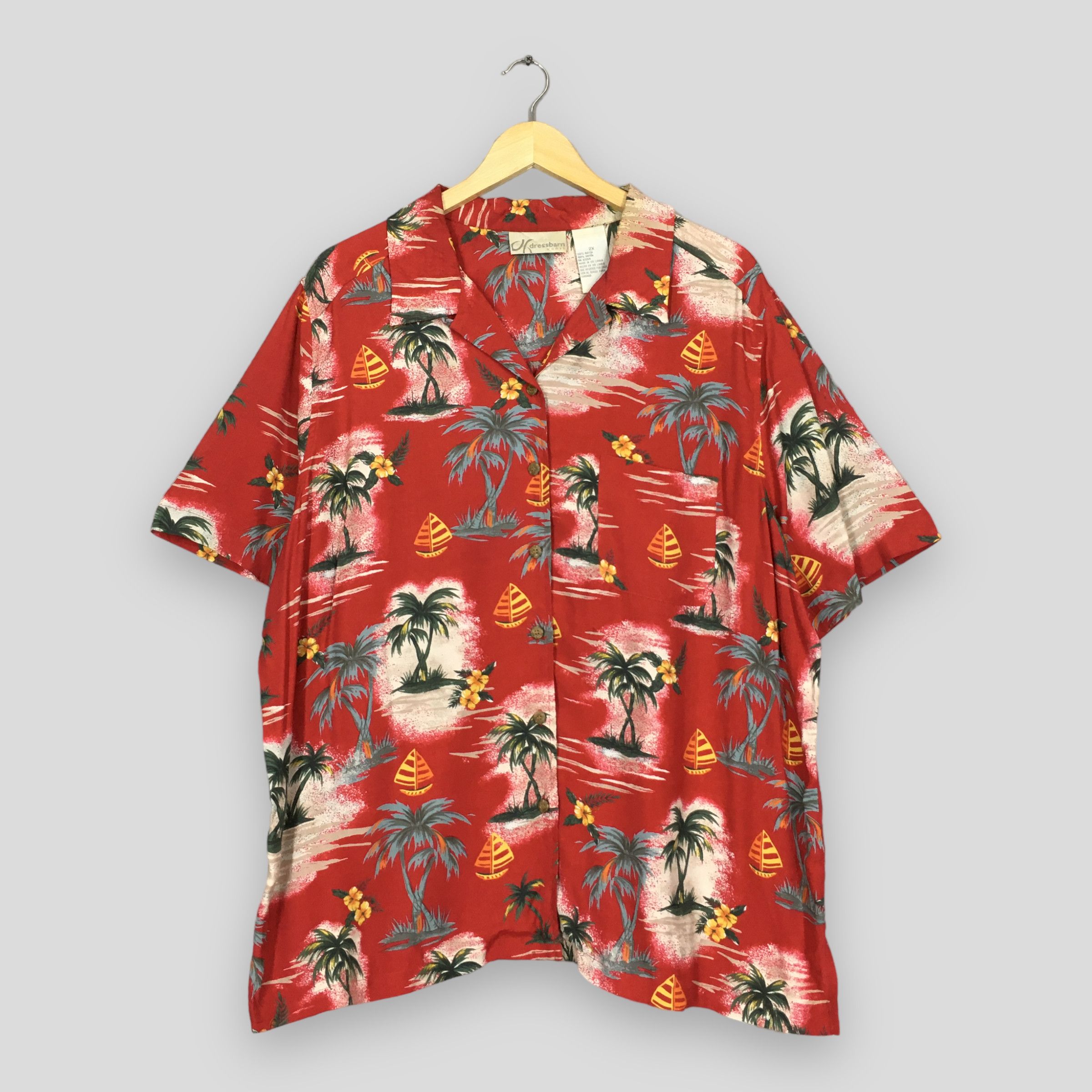 Vintage Vintage 90s Aloha Summer Hawaiian Rayon Shirt XXLarge Size XXL / US 16-18 / IT 52-54 - 1 Thumbnail