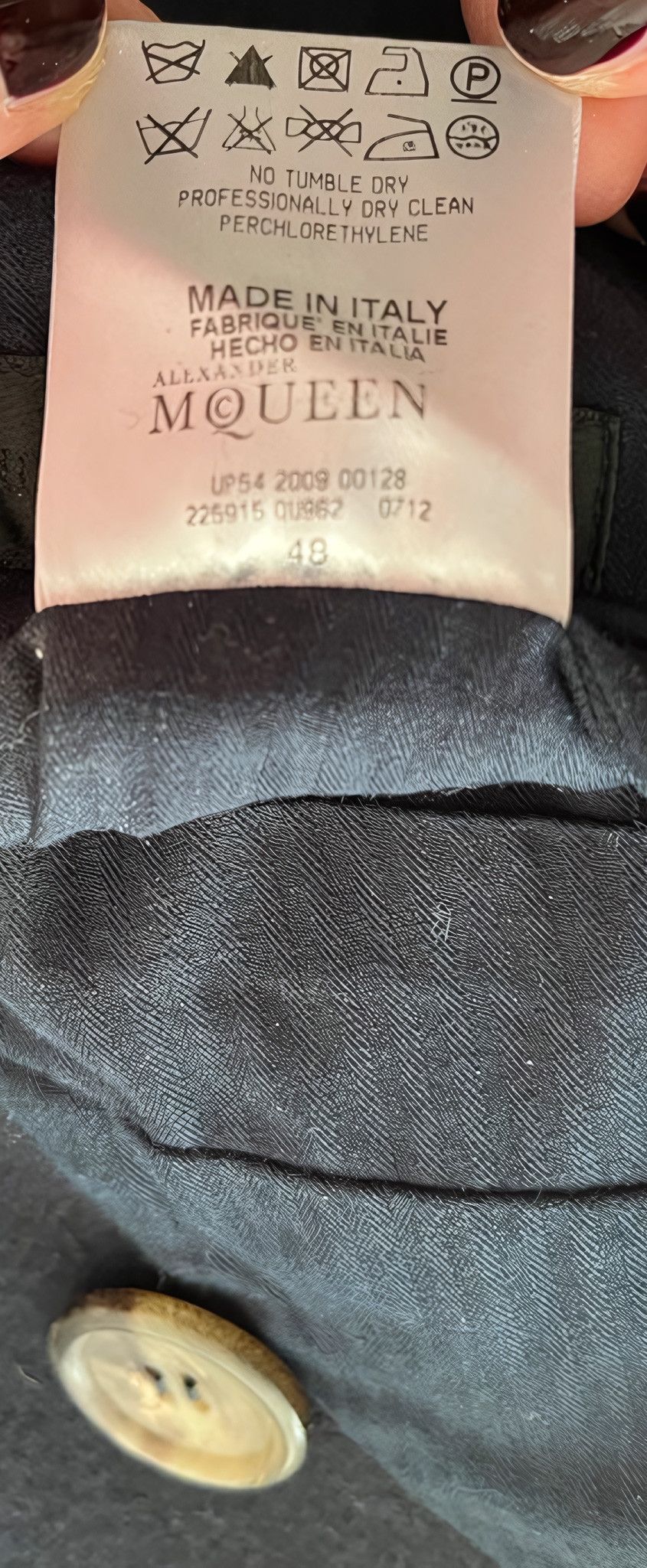 Alexander McQueen SHEEP FUR SHEARLING PEACOAT Size US M / EU 48-50 / 2 - 9 Thumbnail