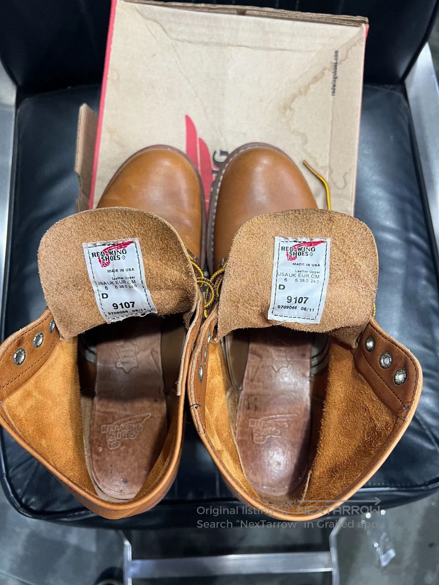 Red Wing Red Wing 9107 Steel Stamp Work Boots. Size US 6 / EU 39 - 7 Thumbnail