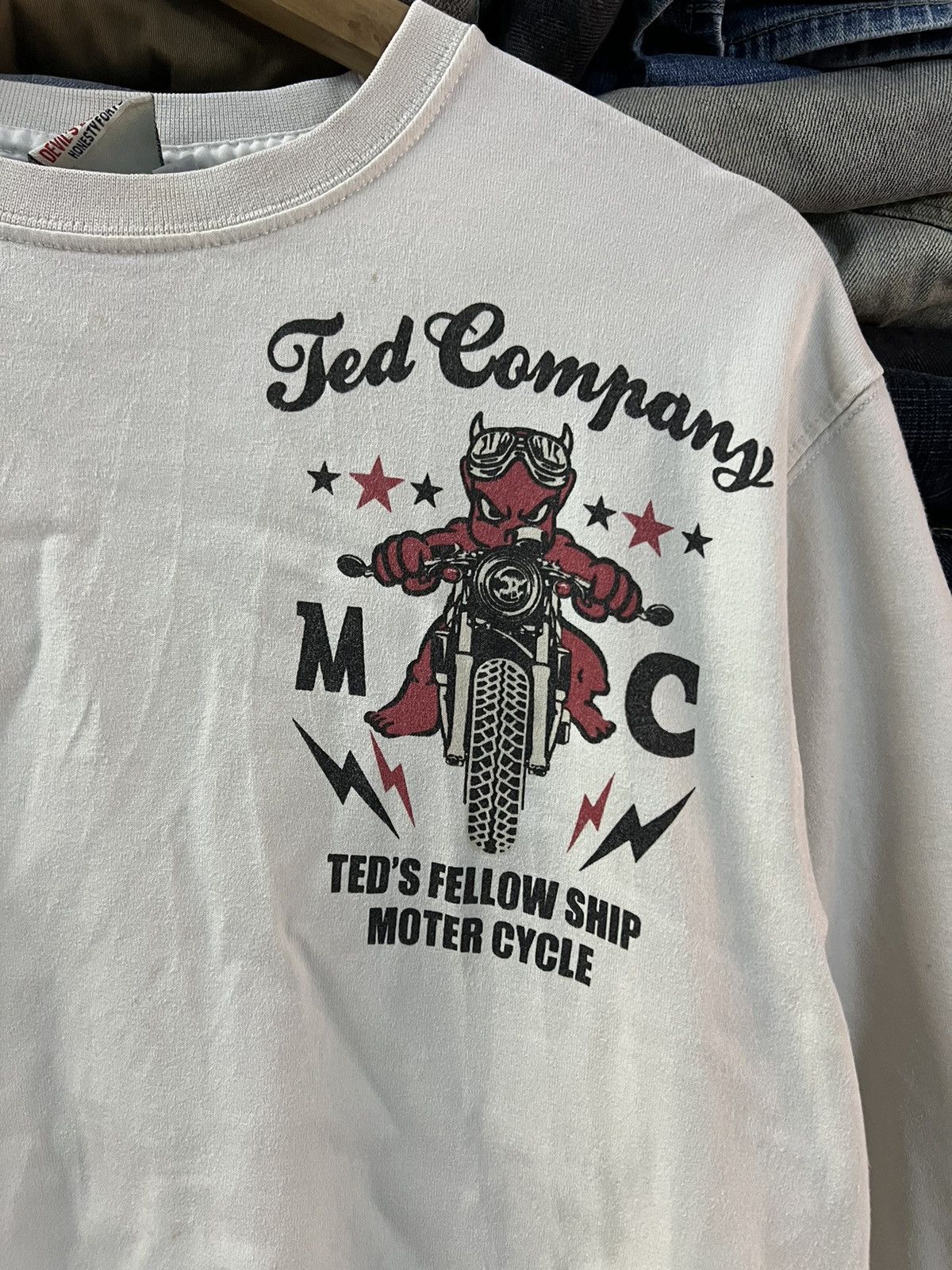 Japanese Brand TED COMPANY RIDING FOR FUN MOTERCYCLE L/S Size US M / EU 48-50 / 2 - 3 Thumbnail