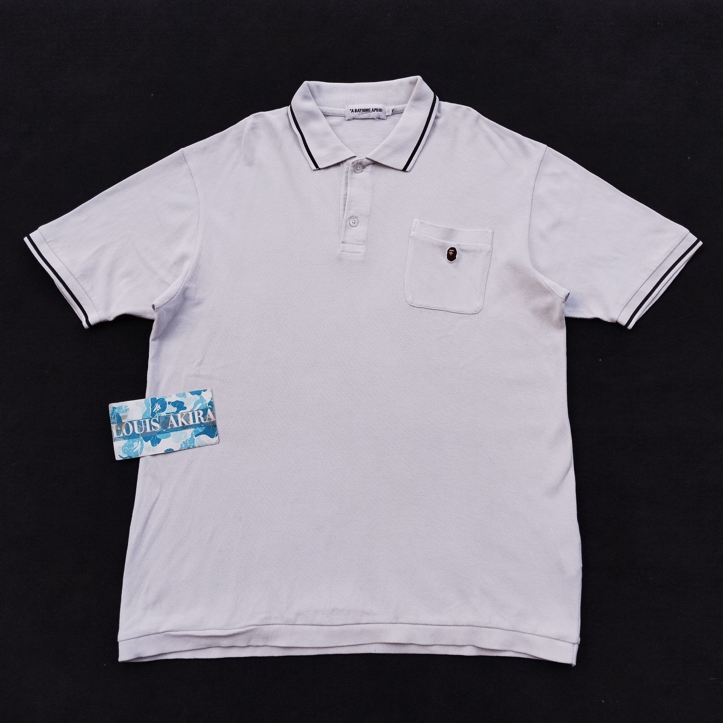 Bape Bape Point Ape White Polo Size US L / EU 52-54 / 3 - 1 Thumbnail