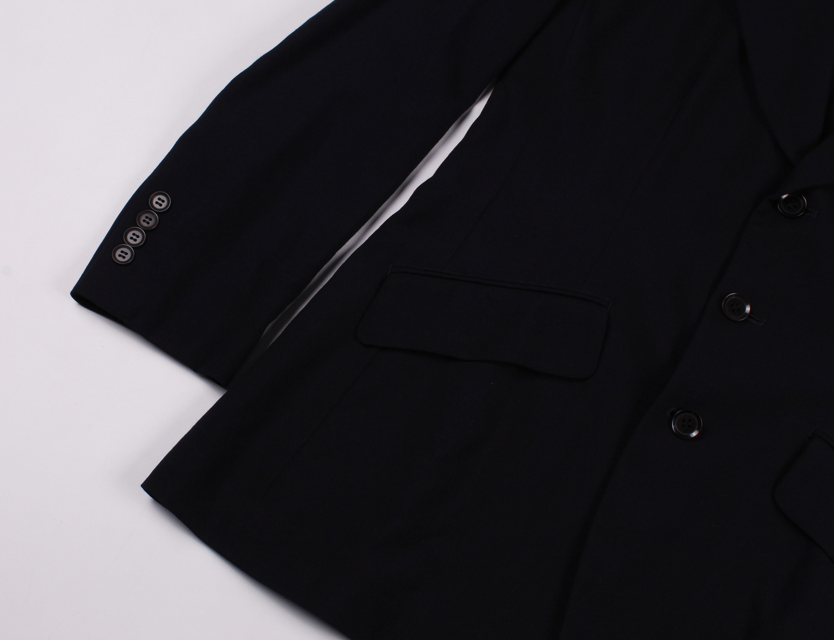 Y's × Yohji Yamamoto Y's Yohji Yamamoto Wool Navy Blazer Jacket Size M / US 6-8 / IT 42-44 - 3 Thumbnail