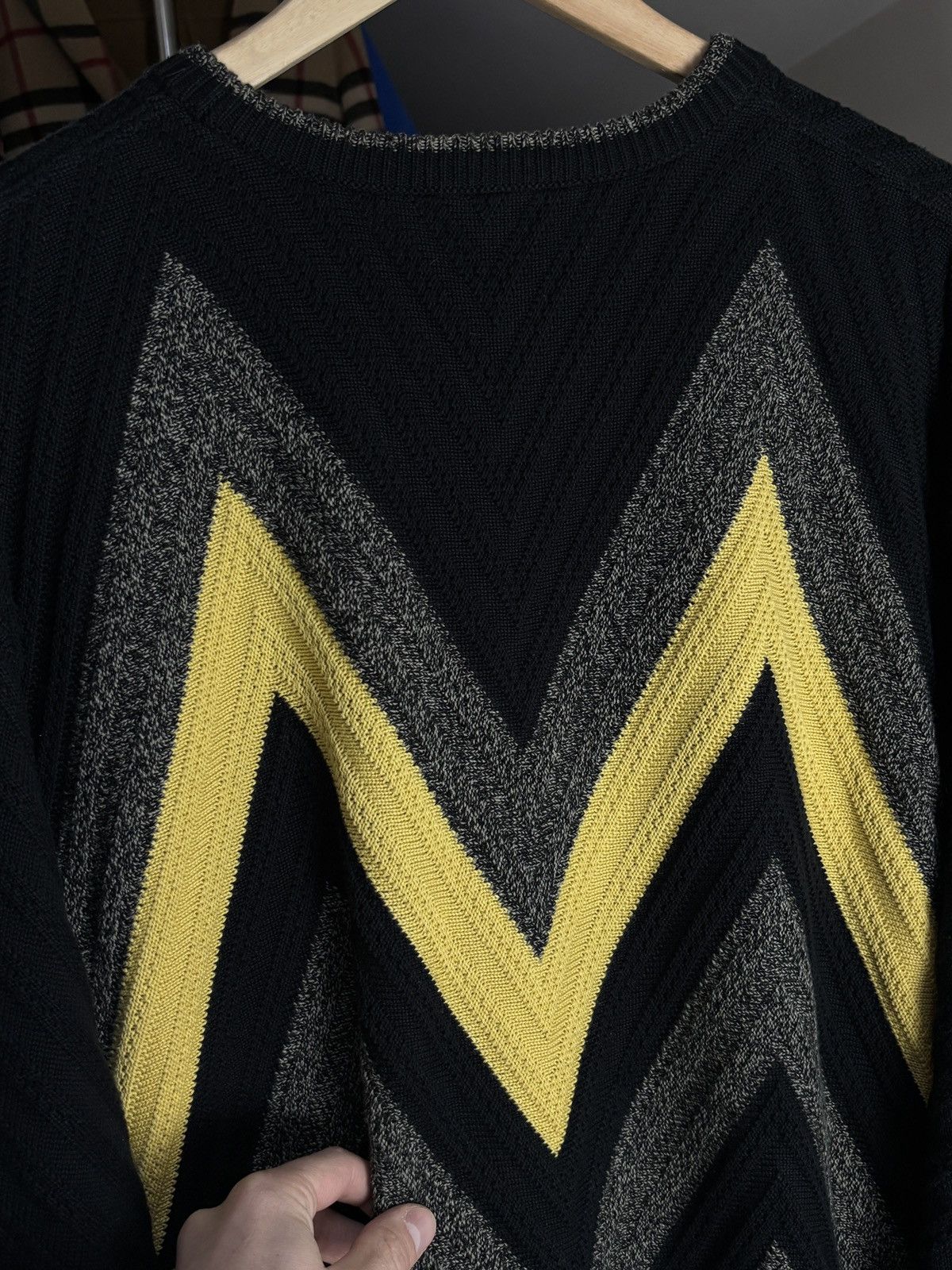 Carlo Colucci Carlo Colucci Vintage Knit Sweater Geometric Pattern Size US XL / EU 56 / 4 - 5 Thumbnail