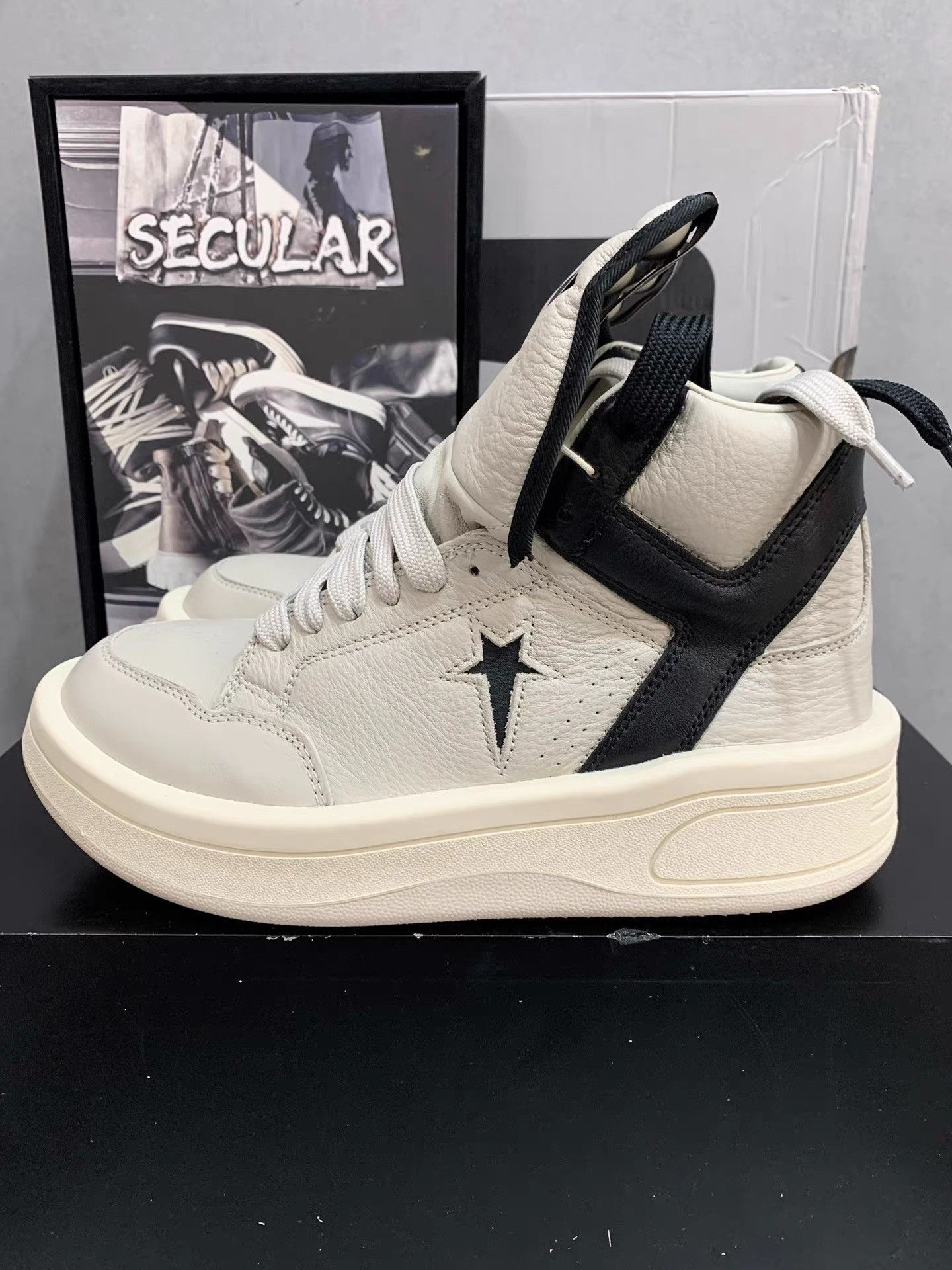 Rick Owens Rick Owens x Converse TURBOWPN Panda Reverse K34 Size US 5.5 / EU 38 - 2 Thumbnail