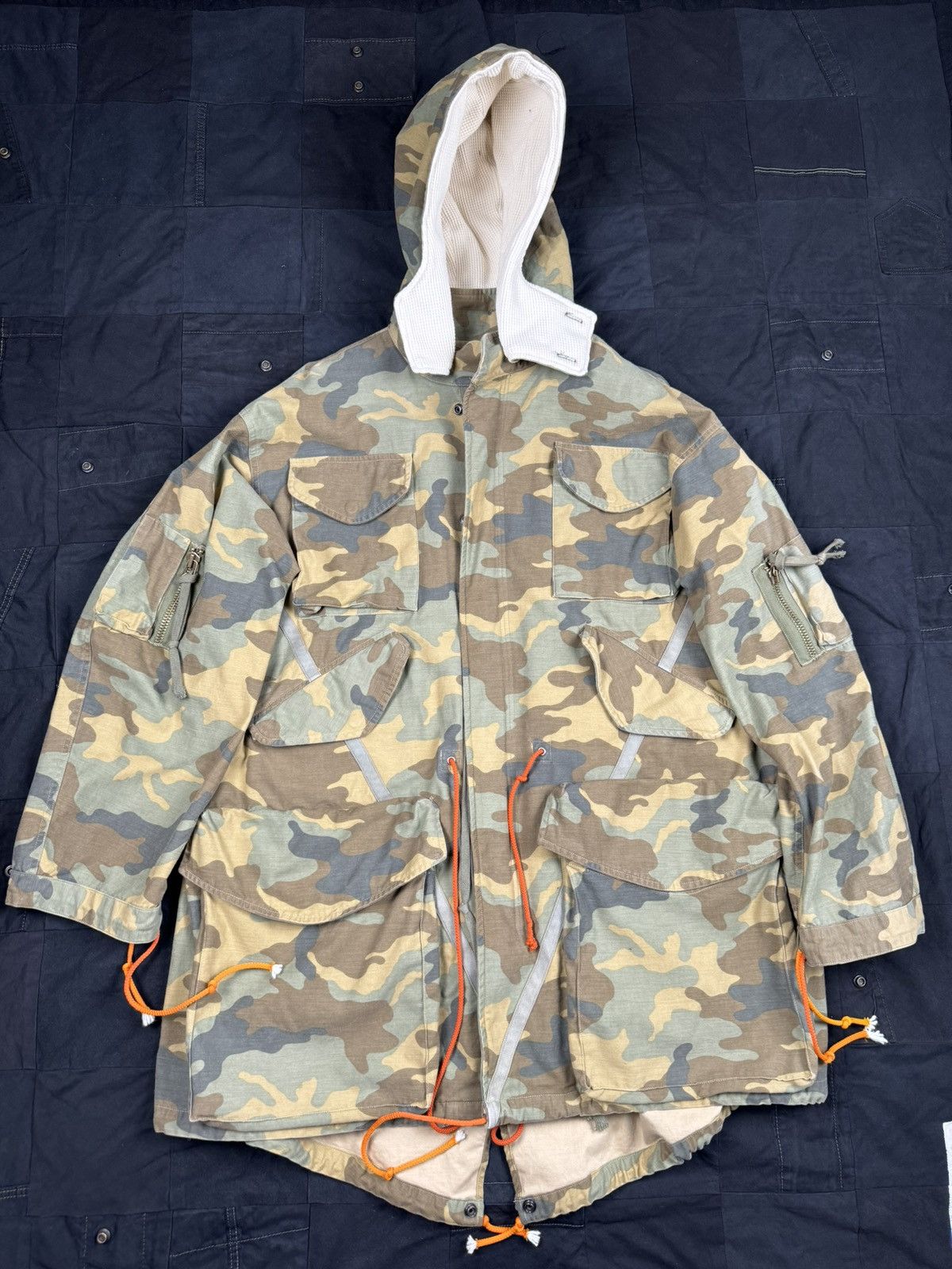 Greg Lauren Camo Fishtail Parka Size US L / EU 52-54 / 3 - 1 Thumbnail