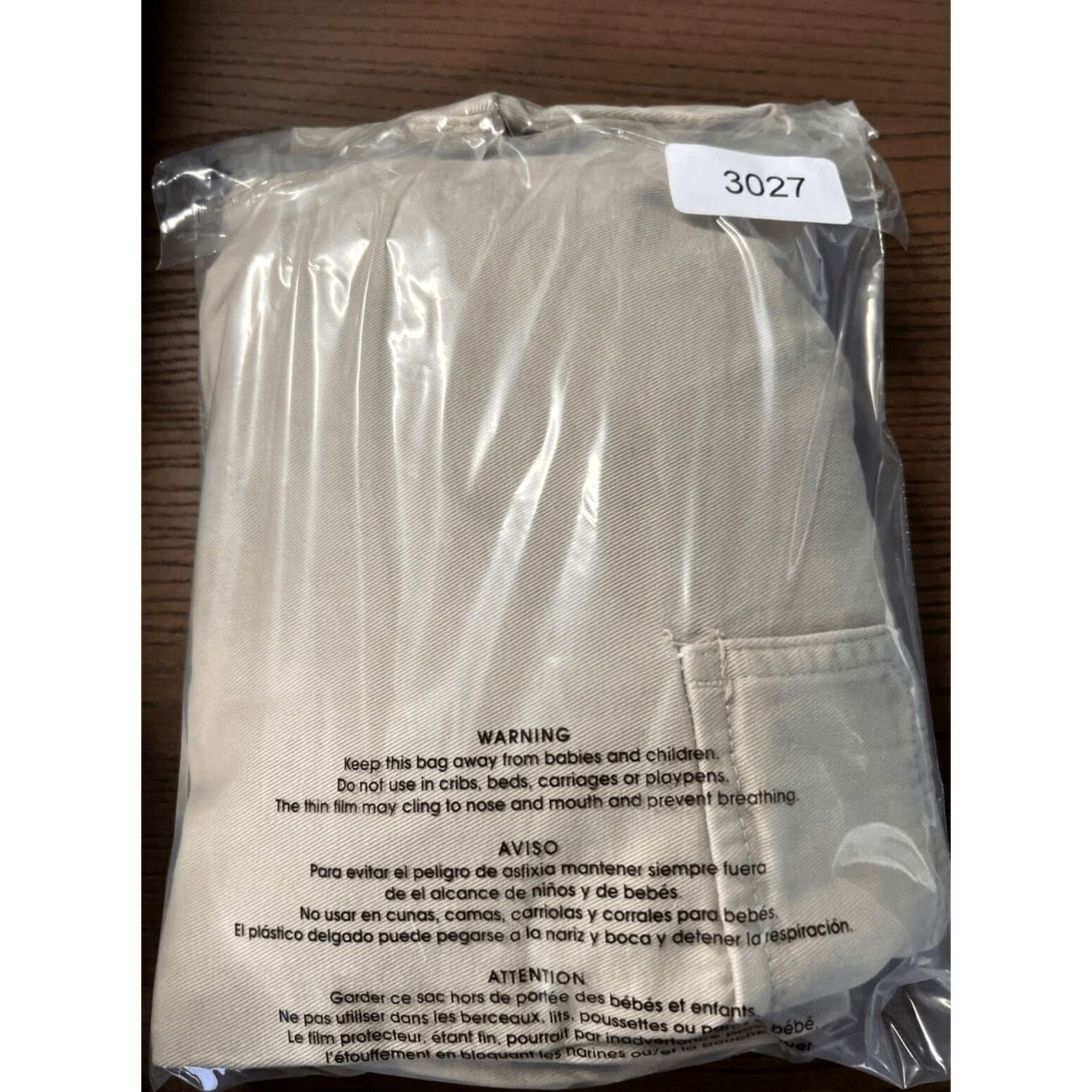 Zara Zara Pants Womens 2 Beige Khaki Cargo High Rise Straight Leg Casual Neutral Size 26" / US 2 / IT 38 - 4 Thumbnail