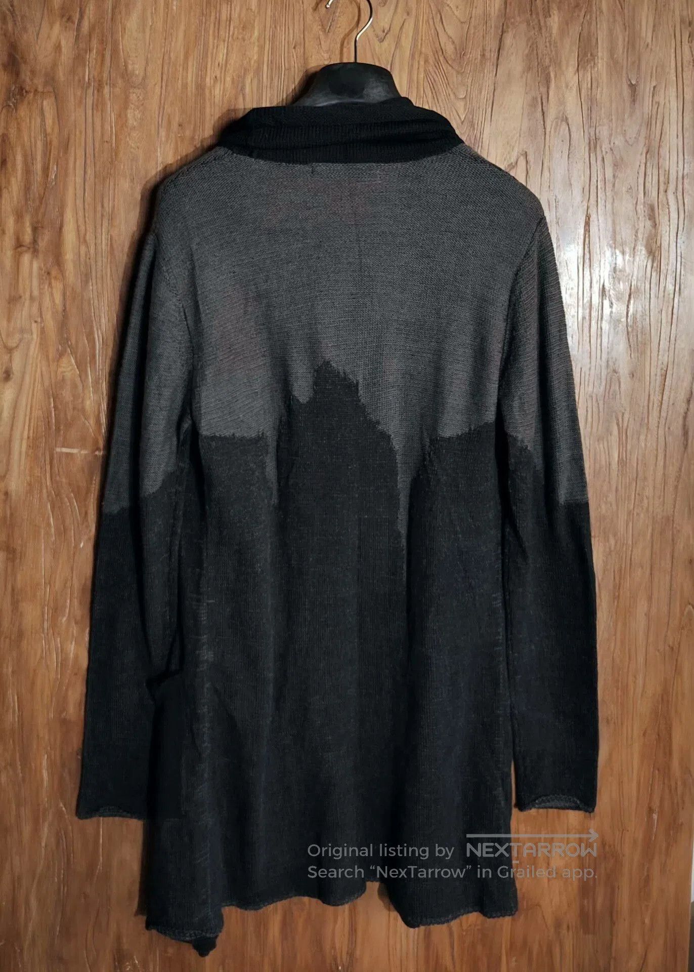 Gene Par Yukio Mishiba Yukio Mishima Black Knit Cardigan. Size US L / EU 52-54 / 3 - 6 Thumbnail