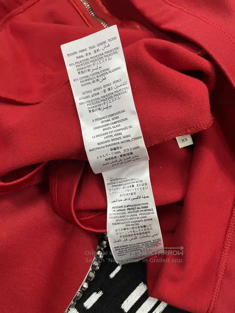 Gucci Gucci Red rhinestone hooded zipper jacket Size XS / US 0-2 / IT 36-38 - 6 Thumbnail