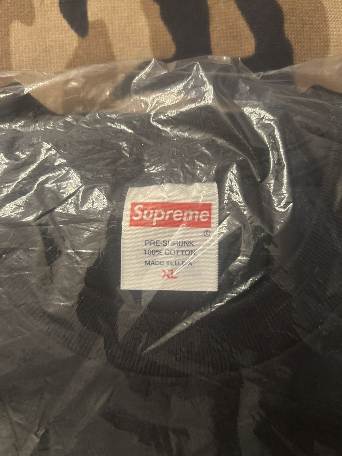 Supreme Supreme Camo Box Logo Tee Black XL FW23 Size US XL / EU 56 / 4 - 4 Thumbnail