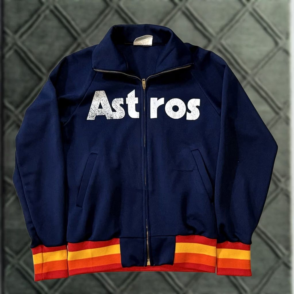 Vintage VINTAGE Roman Sport Houston Astros Bomber Jacket Small Rainbow Logo Unisex Adults Size US S / EU 44-46 / 1 - 1 Thumbnail