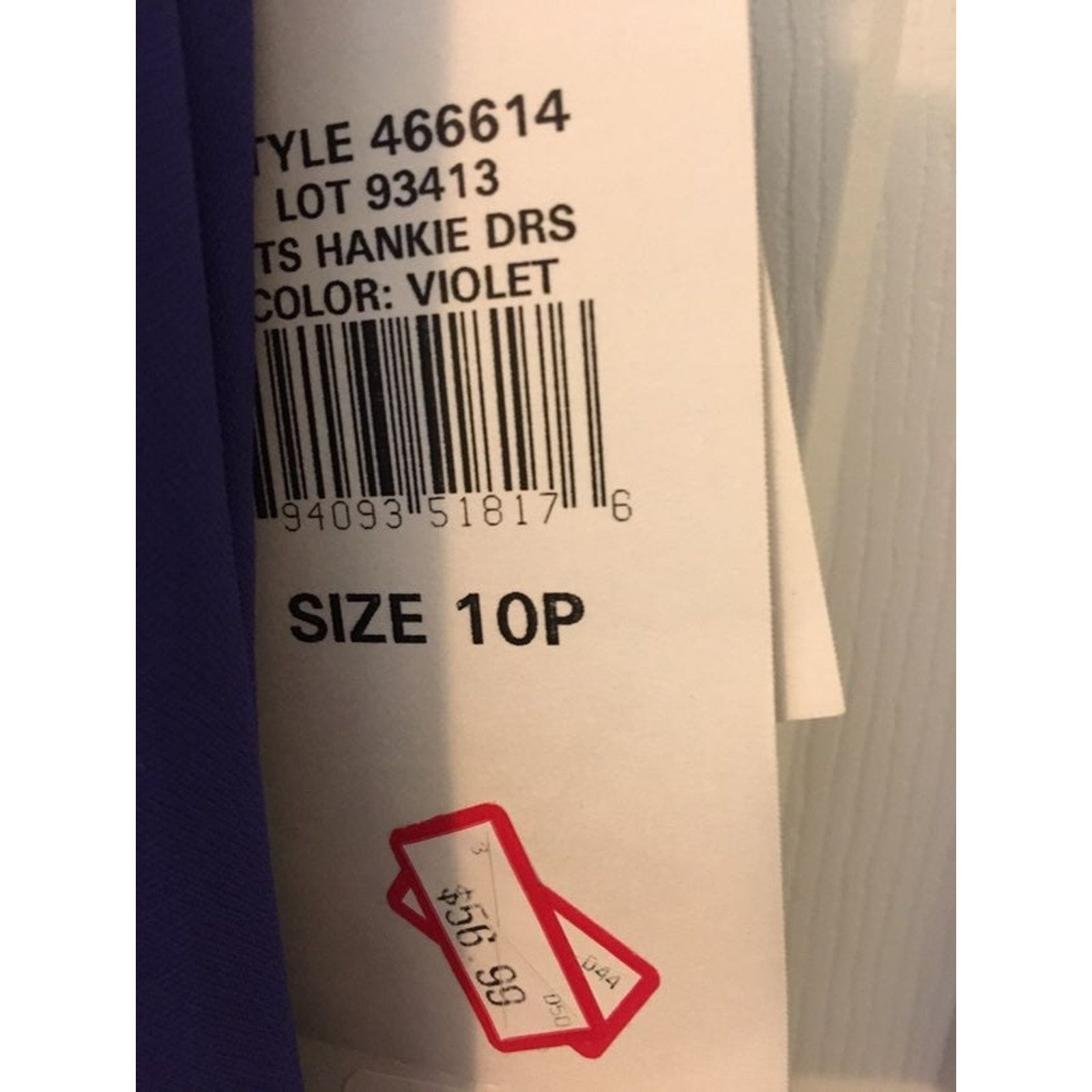 Other NWT SL Fashions 10P Purple Chiffon 2 Piece Dress Skirt & Top Size L / US 10 / IT 46 - 3 Thumbnail