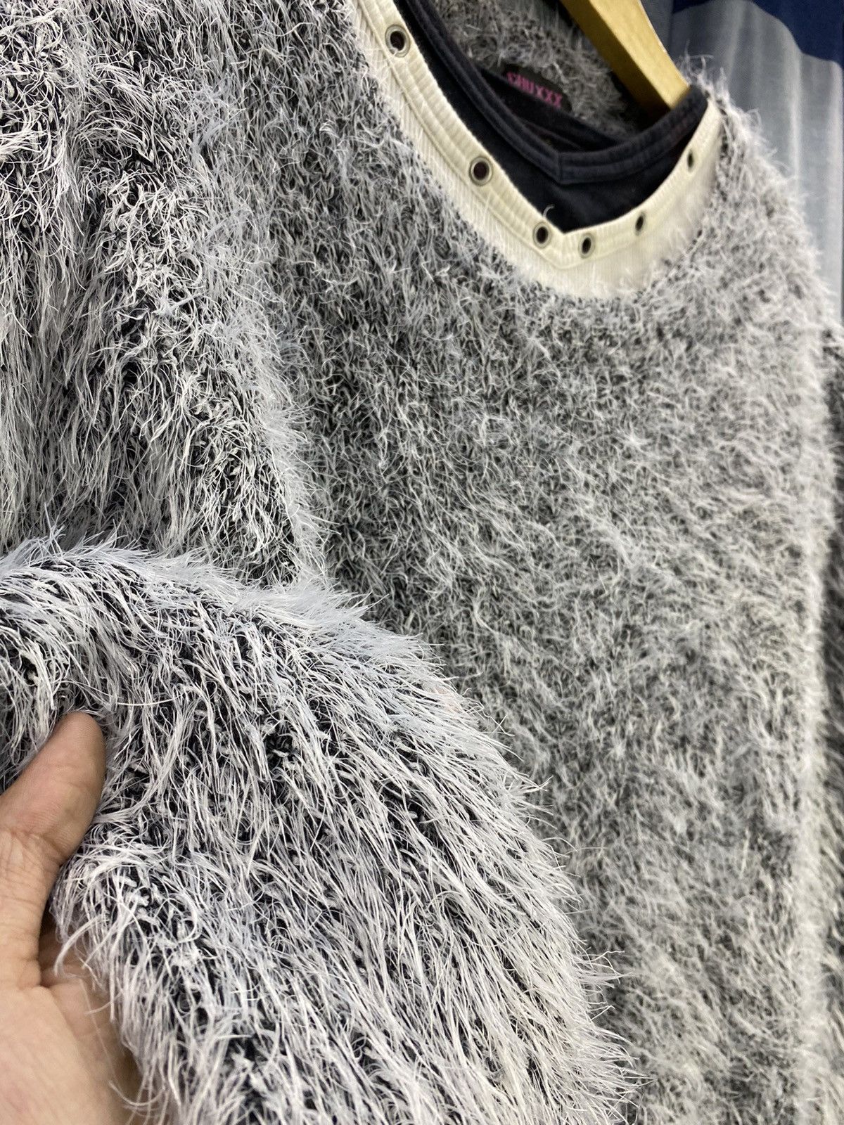 Beauty Beast × Hysteric Glamour × Japanese Brand Fuzzy Mohair Grunge chu XXX Kurt Cobain Style Size US M / EU 48-50 / 2 - 5 Thumbnail
