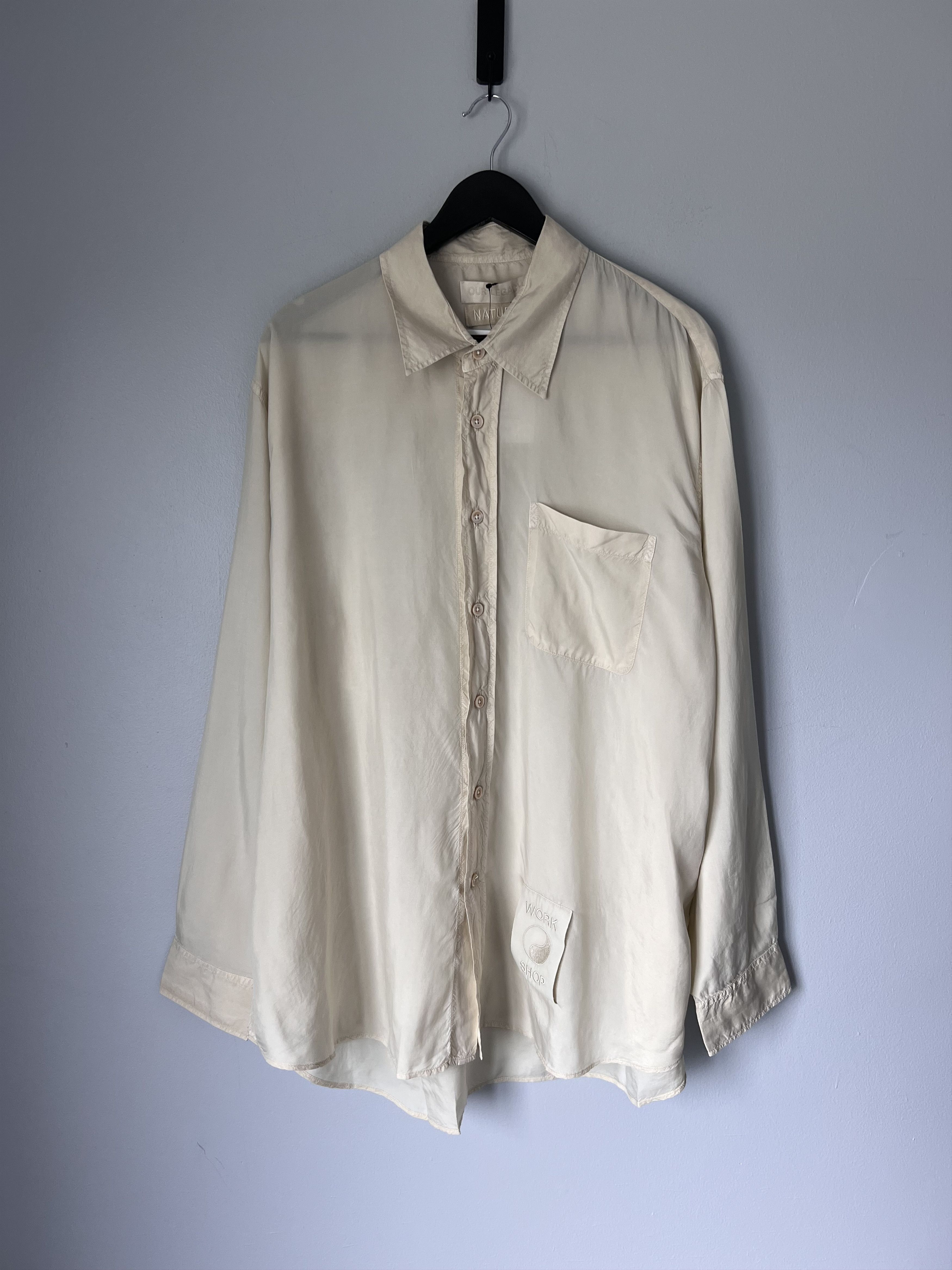 Our Legacy Our Legacy Workshop Button Up Shirt in Overdyed Soy Size US L / EU 52-54 / 3 - 1 Thumbnail