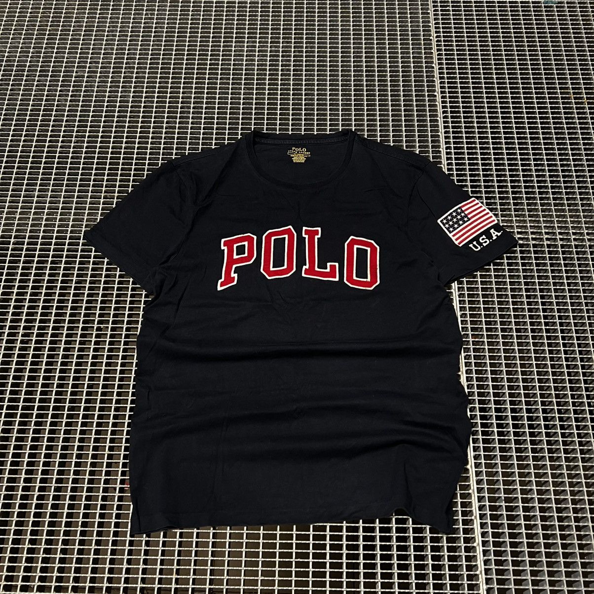Polo Ralph Lauren T Shirt Polo Ralph Lauren Usa Logo Streatwear Hype Size US S / EU 44-46 / 1 - 2 Thumbnail