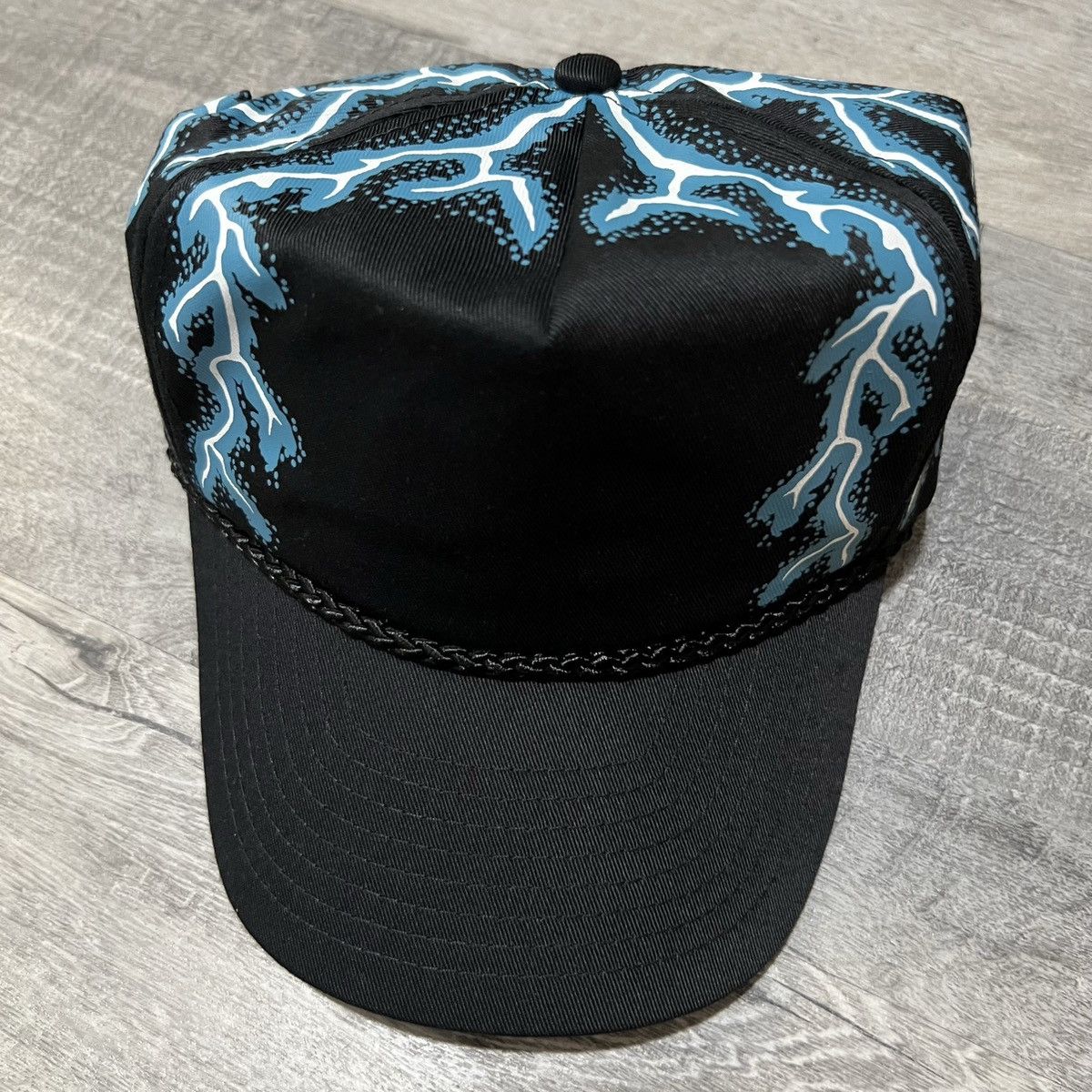 Nissan VTG American Thunder 90s Black Lightning Biker Trucker Hat Size ONE SIZE - 3 Thumbnail