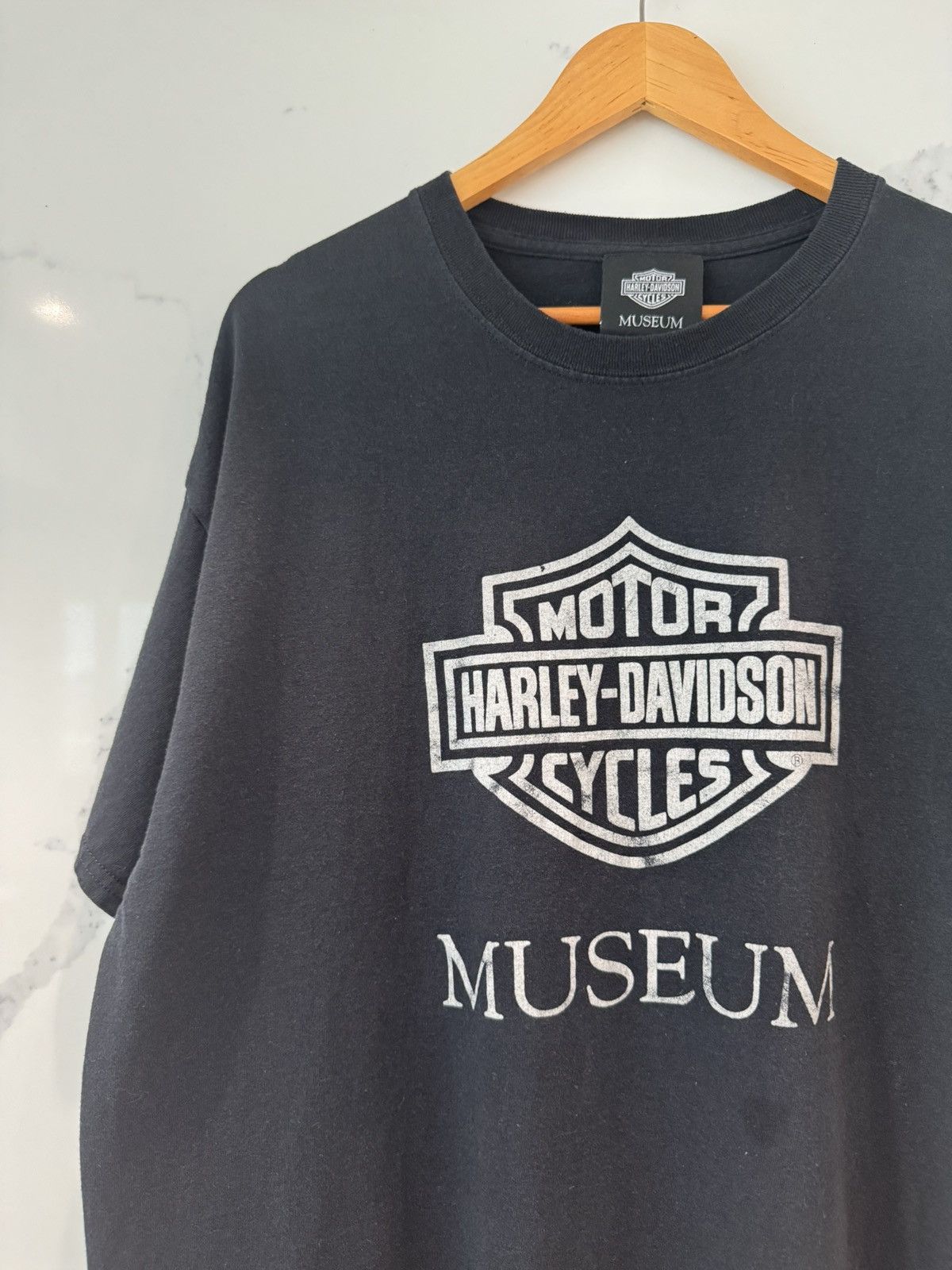 Harley Davidson Vintage Y2K Harley Davidson Museum T Shirt Black X-Large Size US XL / EU 56 / 4 - 2 Thumbnail
