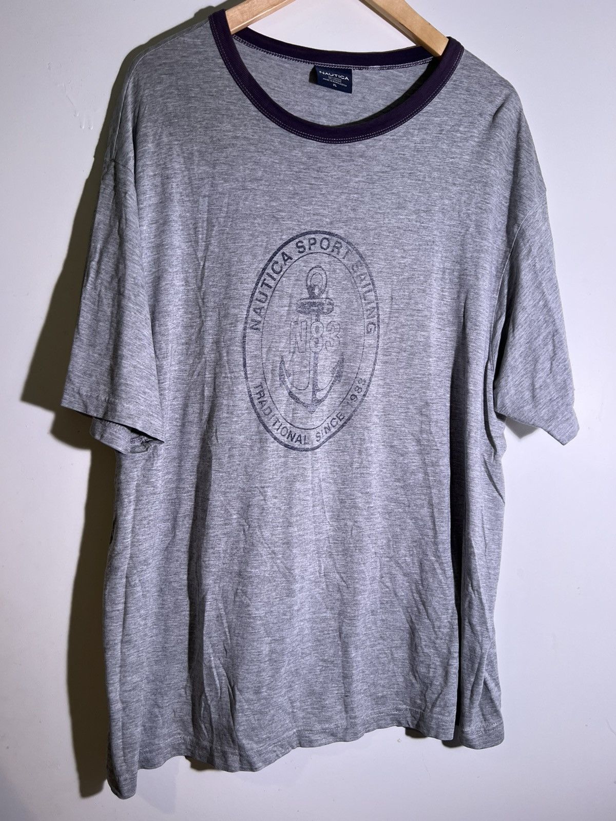 Vintage Y2K 2000’s VTG Vintage Nautica N83 Anchor Retro Tee T Shirt Size US XL / EU 56 / 4 - 1 Thumbnail