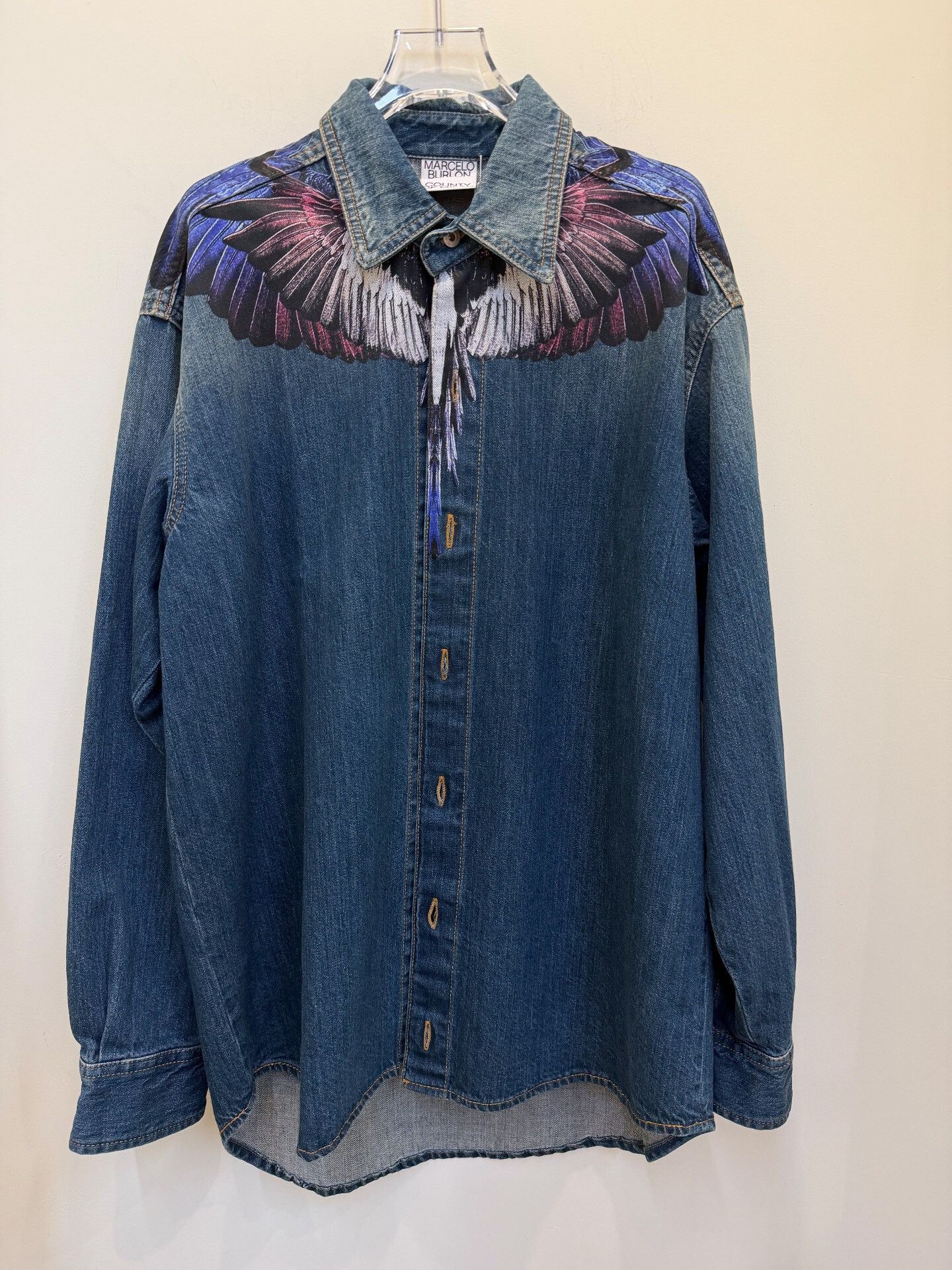 Marcelo Burlon Marcelo Burlon Denim Shirt Size US M / EU 48-50 / 2 - 1 Thumbnail