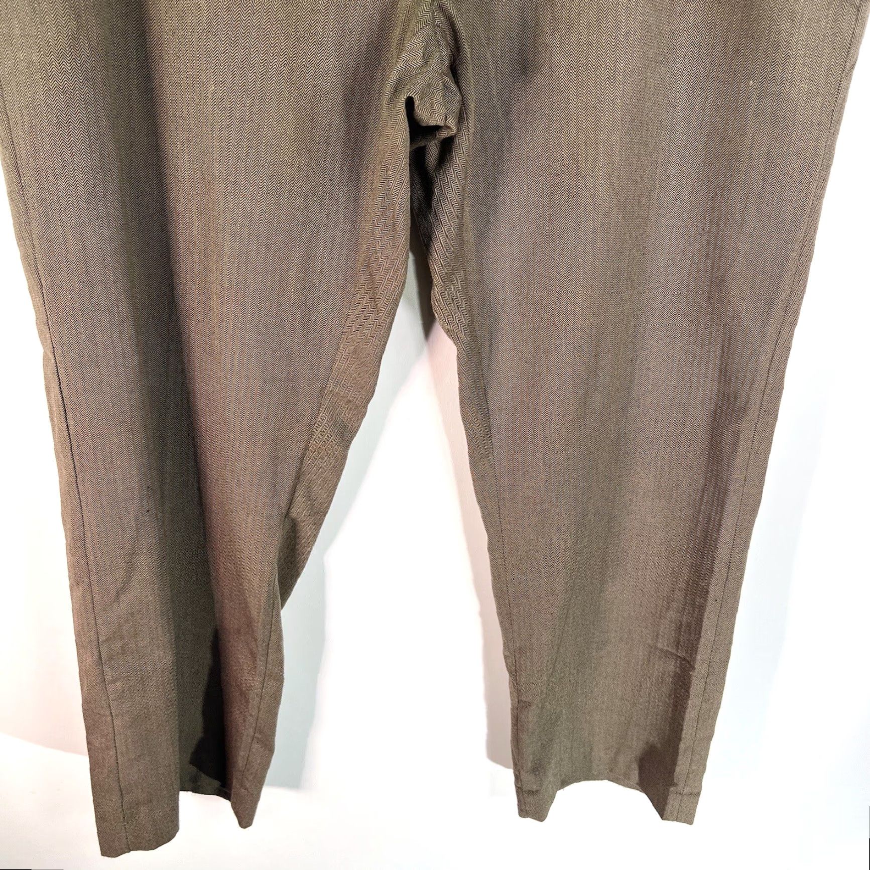 Lyle & Scott Lyle & Scott Scotland Hound's-tooth Flat Front Pants Mens 38 Brown 38X32 Size US 38 / EU 54 - 3 Thumbnail