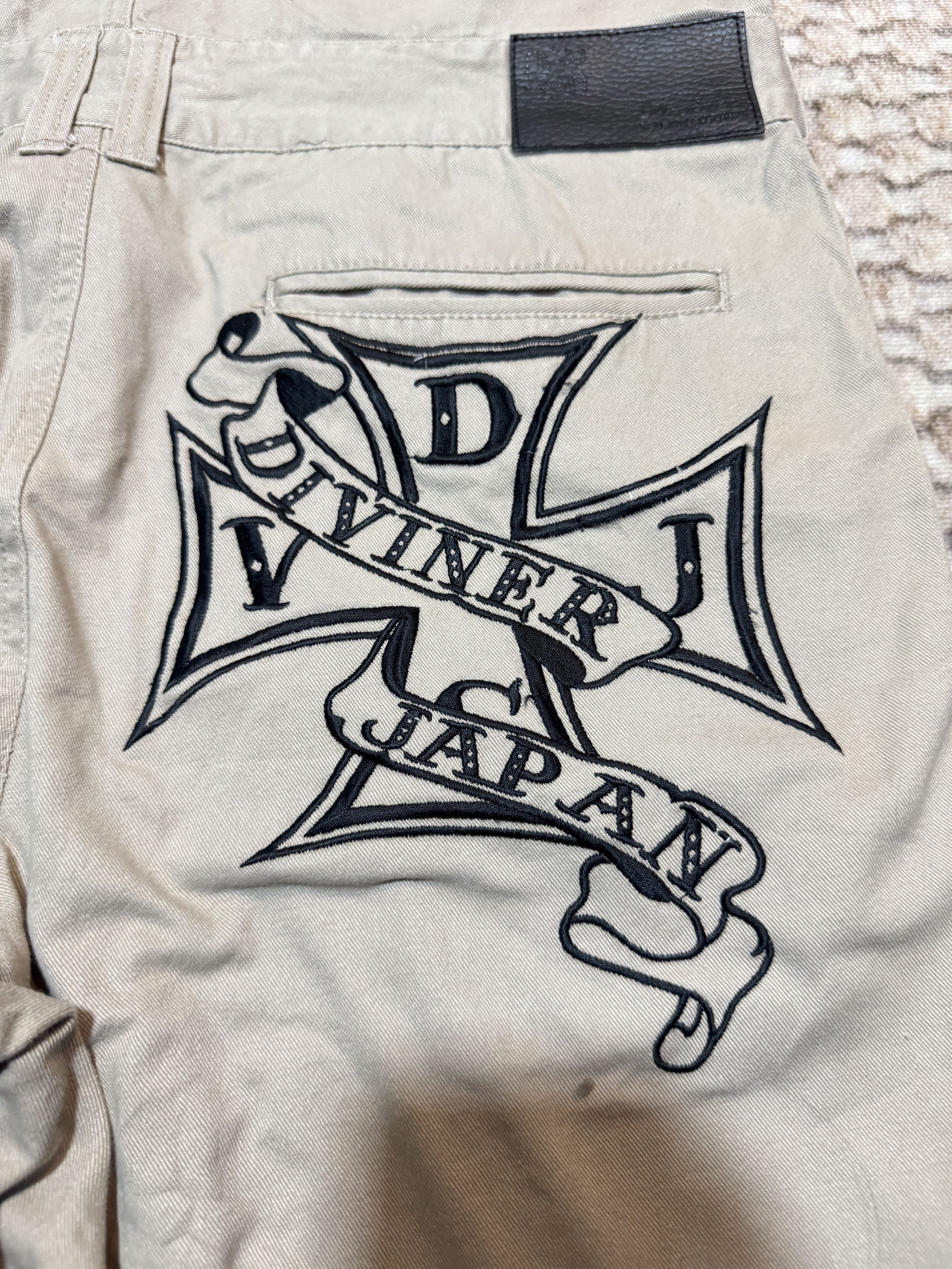 Japanese Brand Japanese Brand Diviner Skull Cross Embroider Coverall Size US 33 - 2 Thumbnail