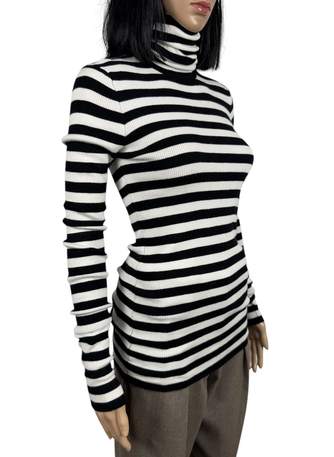 Maje Maje Wool Blend Turtleneck Striped size 2 Size M / US 6-8 / IT 42-44 - 3 Thumbnail