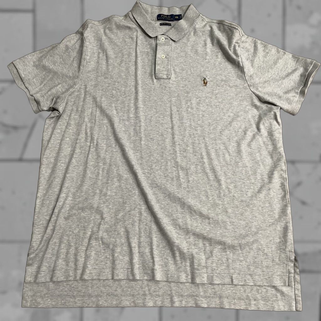 Polo Ralph Lauren Polo Ralph Lauren Soft Touch Golf Polo Shirt Gray Men's 2XL Size US XXL / EU 58 / 5 - 1 Thumbnail