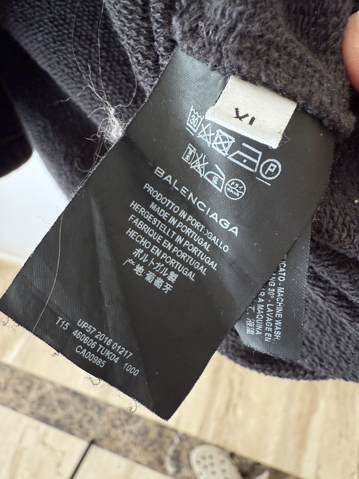 Balenciaga Balenciaga Tuck in Hoodie 2016SS Size US XL / EU 56 / 4 - 6 Thumbnail