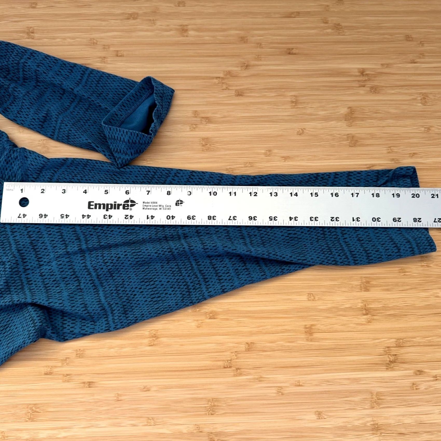 Toad&Co Toad&Co Blue Print Cropped Activewear Yoga Pants Leggings XS Women Size 26" / US 2 / IT 38 - 7 Thumbnail
