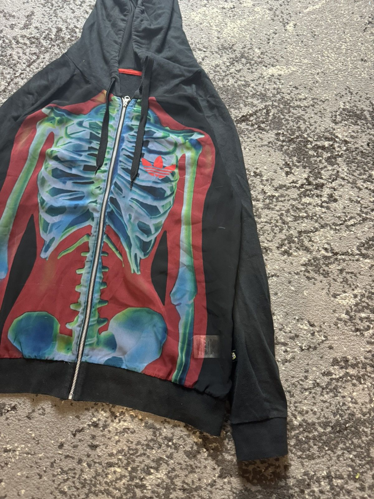 Adidas × Japanese Brand × Vintage Vintage Y2K Adidas X-Ray Skeleton Mesh Gaultier Style Hoodie Size US M / EU 48-50 / 2 - 8 Thumbnail