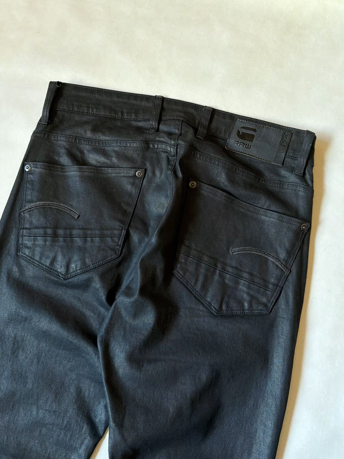 G-Star G-Star Revend Super Slim Waxed Jeans Denim rick owens style Size US 32 / EU 48 - 4 Thumbnail