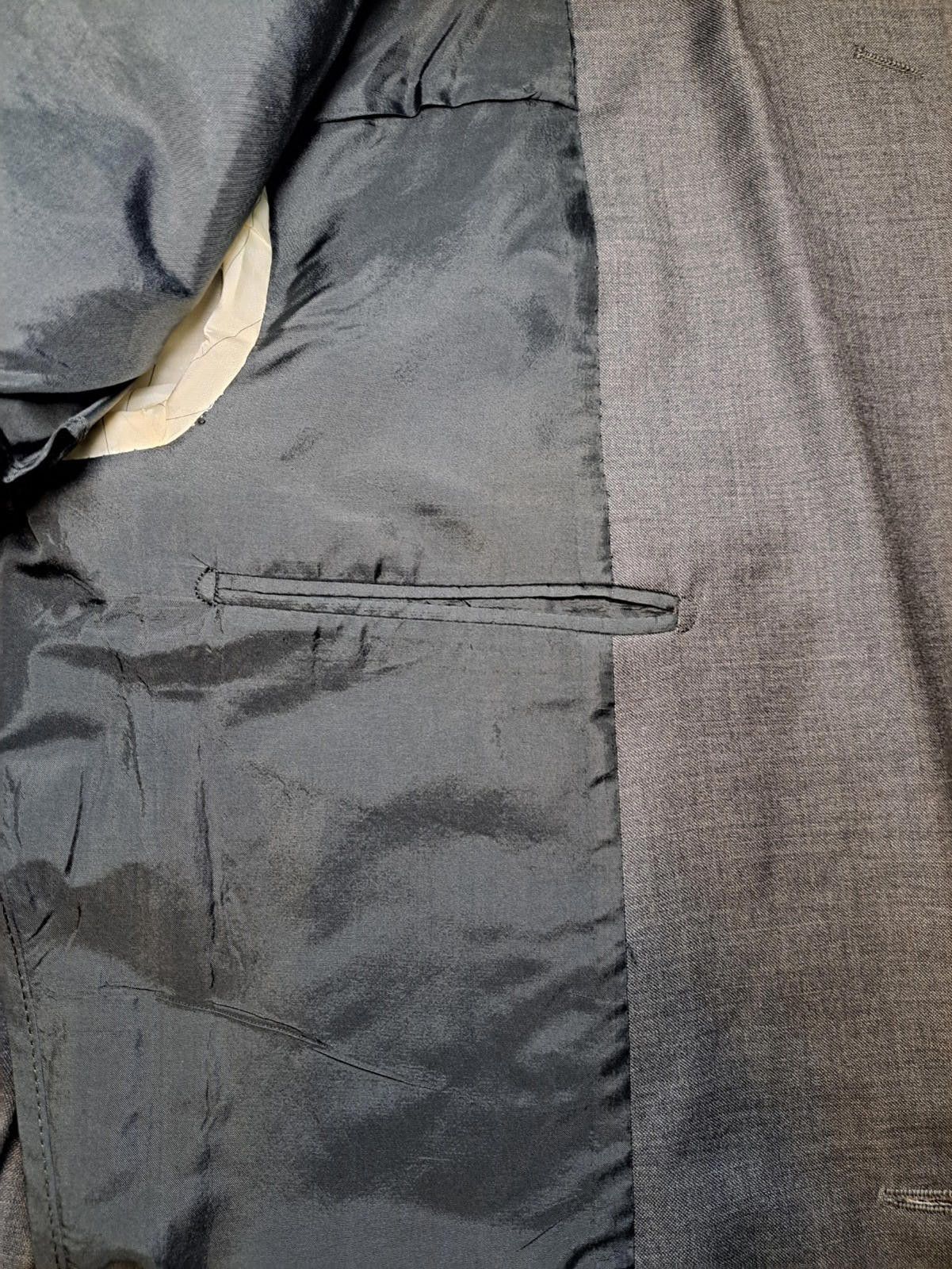 Other Cantarelli Esquire Suit Jacket Mens 42R Gray Wool Bemberg Size 42R - 7 Thumbnail