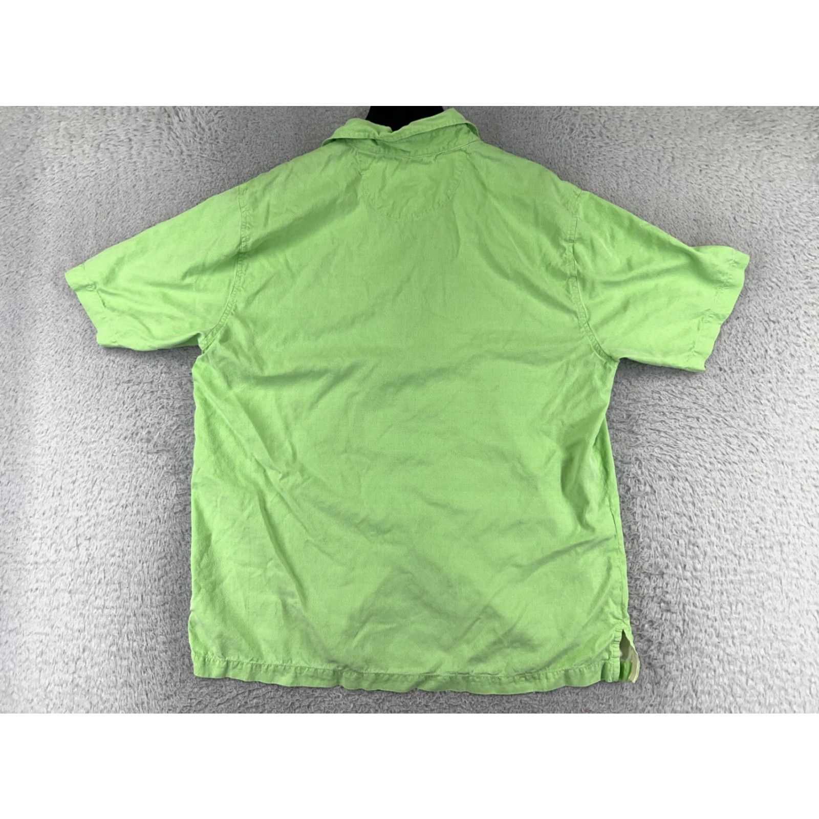 Tommy Bahama Tommy Bahama Shirt Men Large Green Button-Up Diamond Hawaiian Pocket Vacation Shirt Size US L / EU 52-54 / 3 - 2 Thumbnail