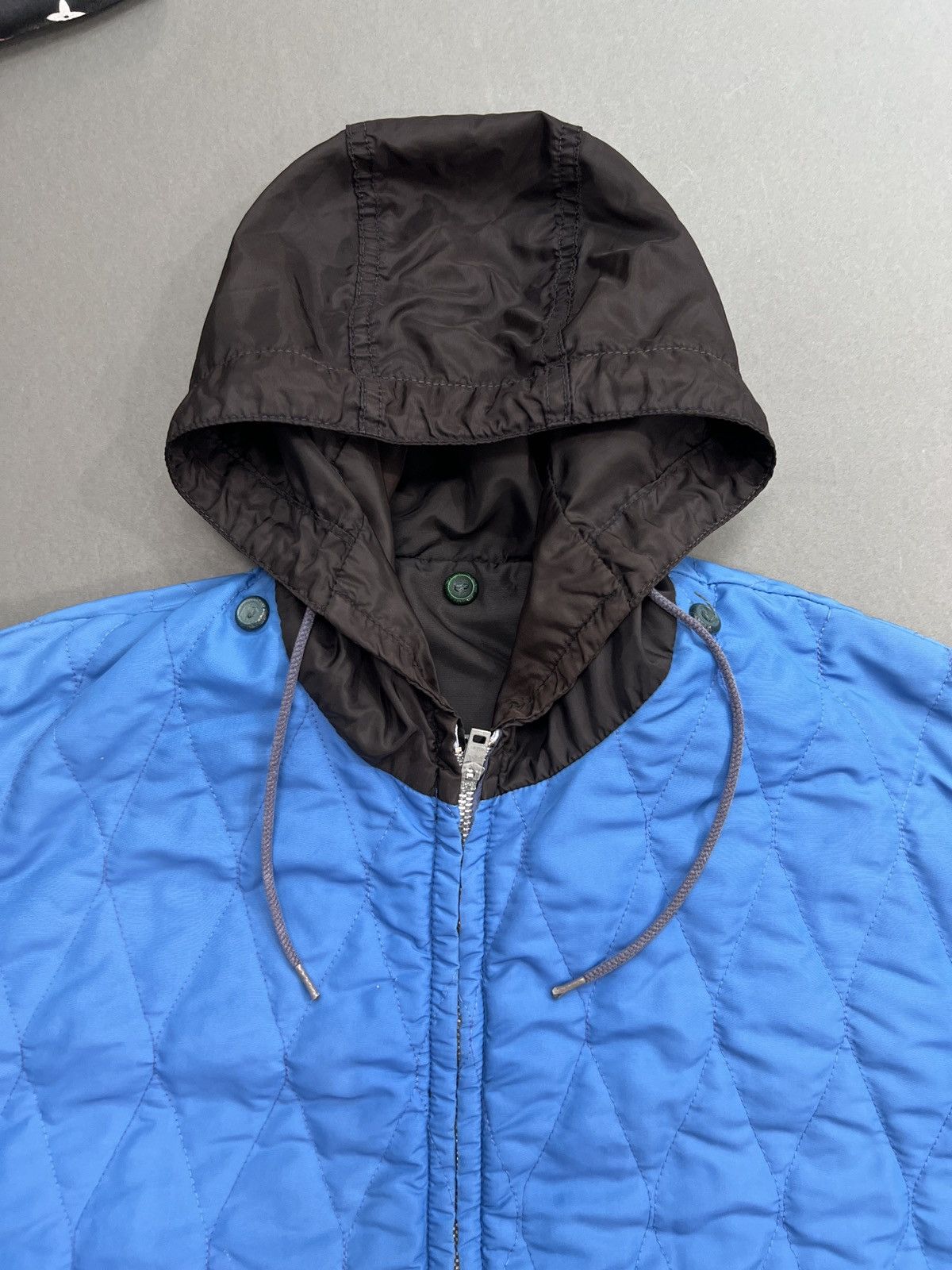 Vintage 1980s Reversible Quilted Ski Jacket Hoodie Liner Size US M / EU 48-50 / 2 - 13 Thumbnail