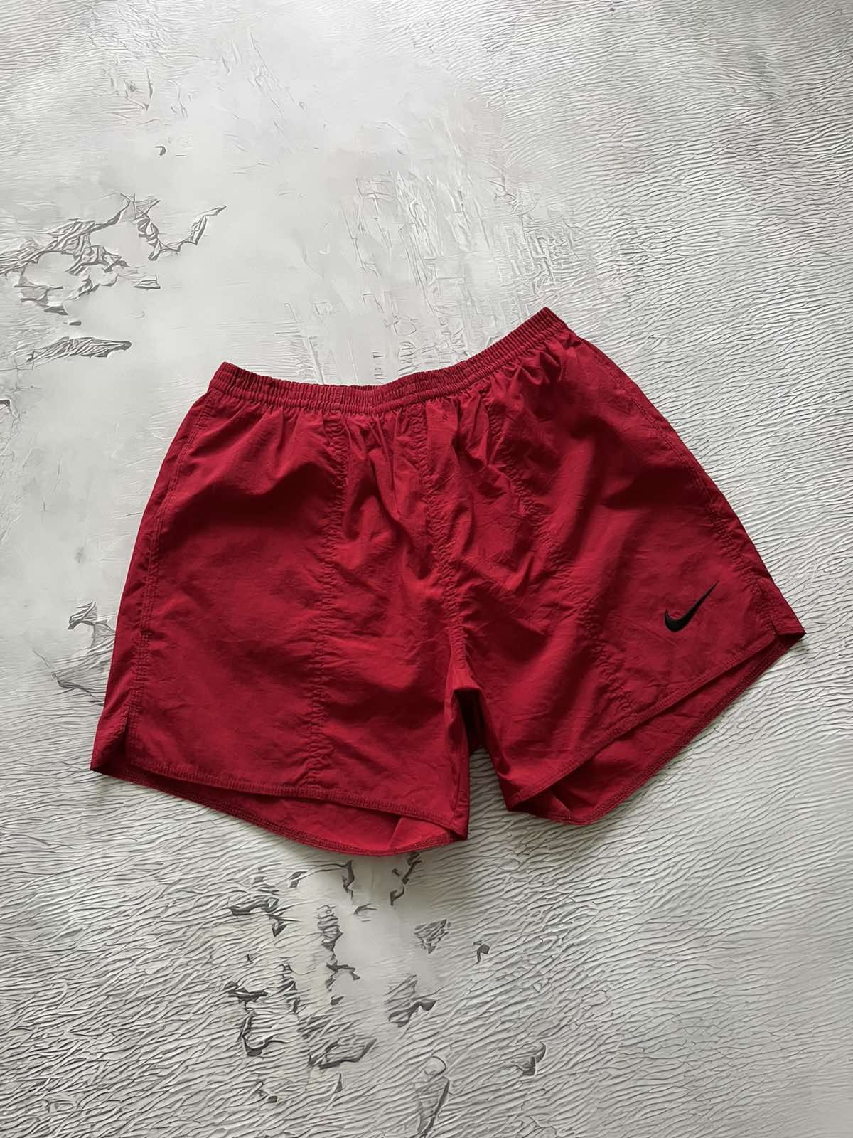 Nike Y2K Nike Streetwear Nylon Vintage Shorts Red Size US 32 / EU 48 - 2 Thumbnail