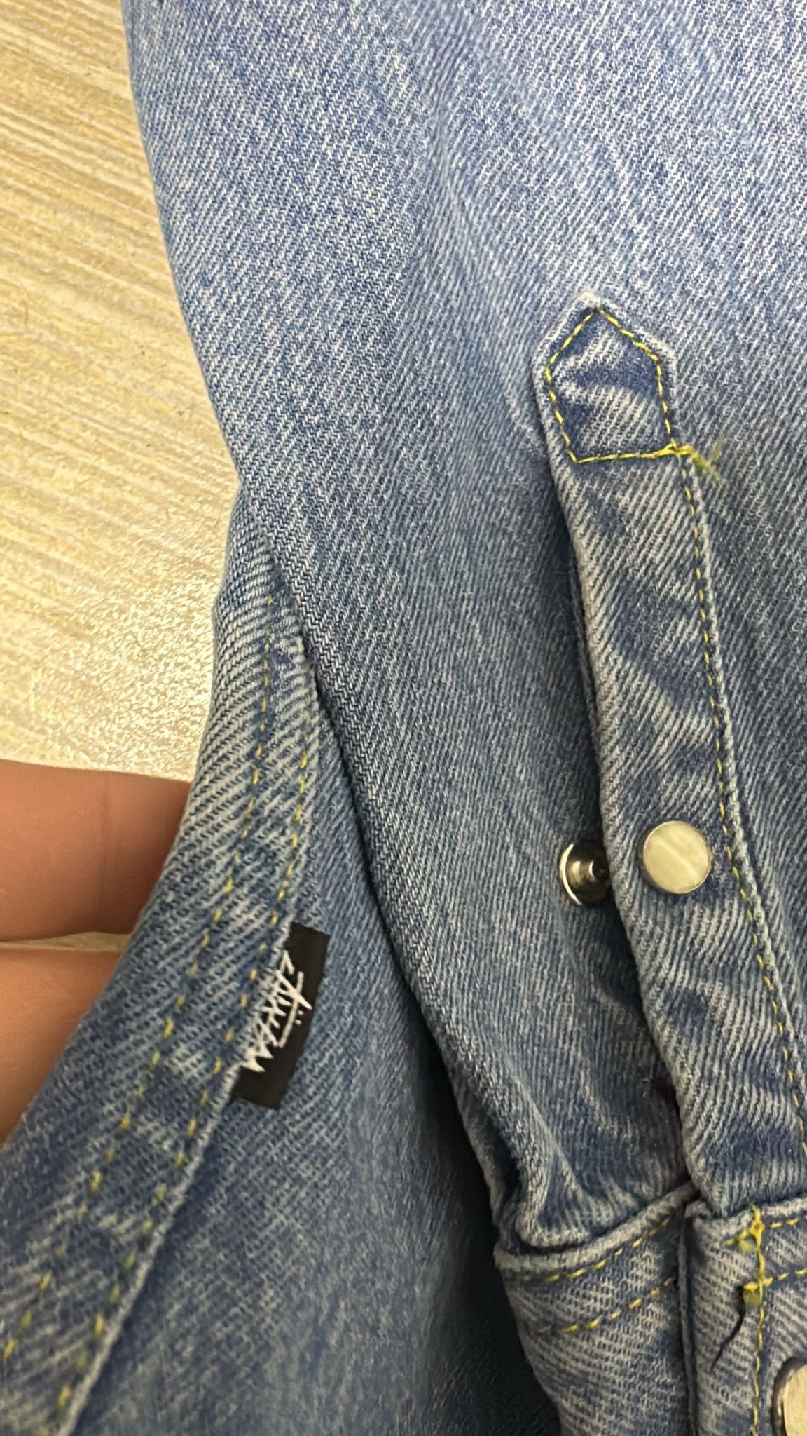 Stussy Stussy FW22 Western Denim Shirt Denim Blue Medium Size US M / EU 48-50 / 2 - 8 Thumbnail