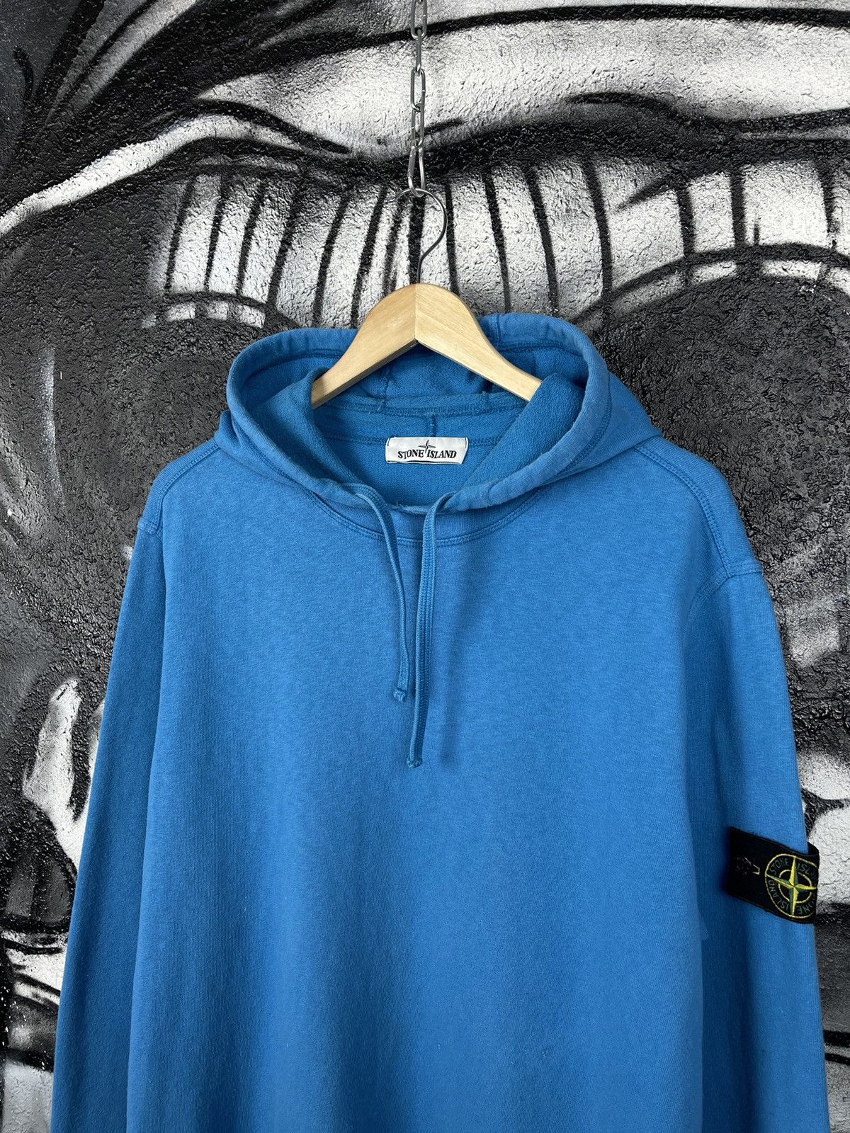 image of Italian Designers x Stone Island Blue Men’S Hoodie, Men's (Size XL)