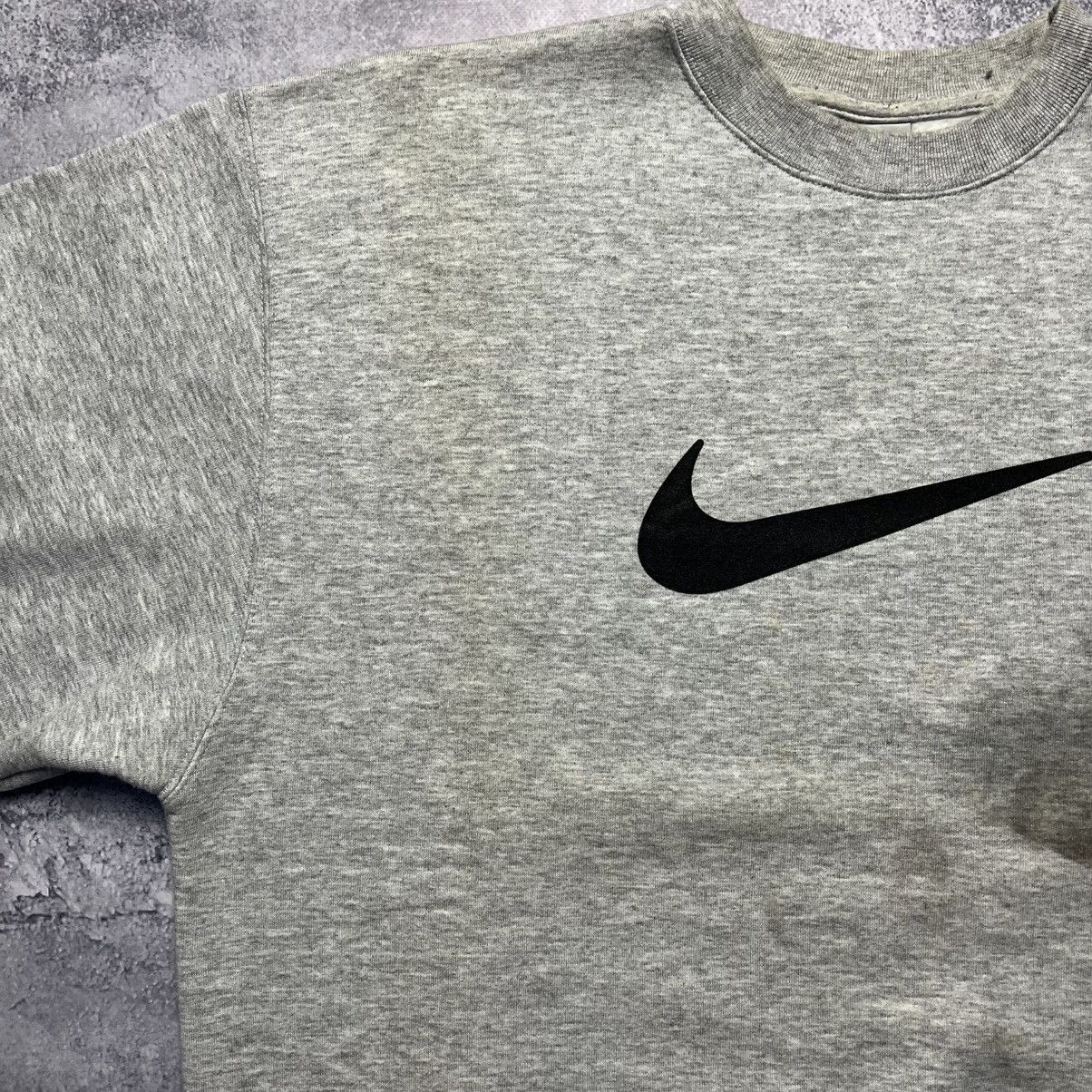 Nike Vintage Nike Big Swoosh Central Logo Sweatshirt Streetwear Size US XL / EU 56 / 4 - 3 Thumbnail