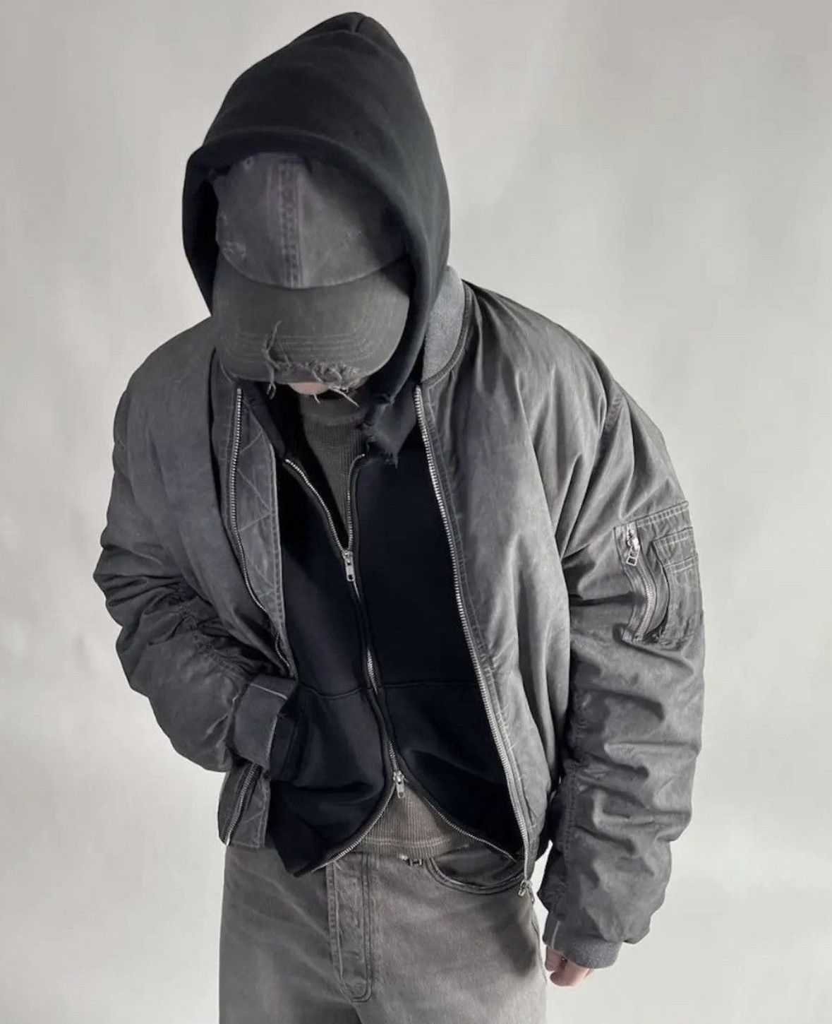 Japanese Brand K-Two Studios V2 Hooded Bomber Jacket Size US M / EU 48-50 / 2 - 10 Thumbnail