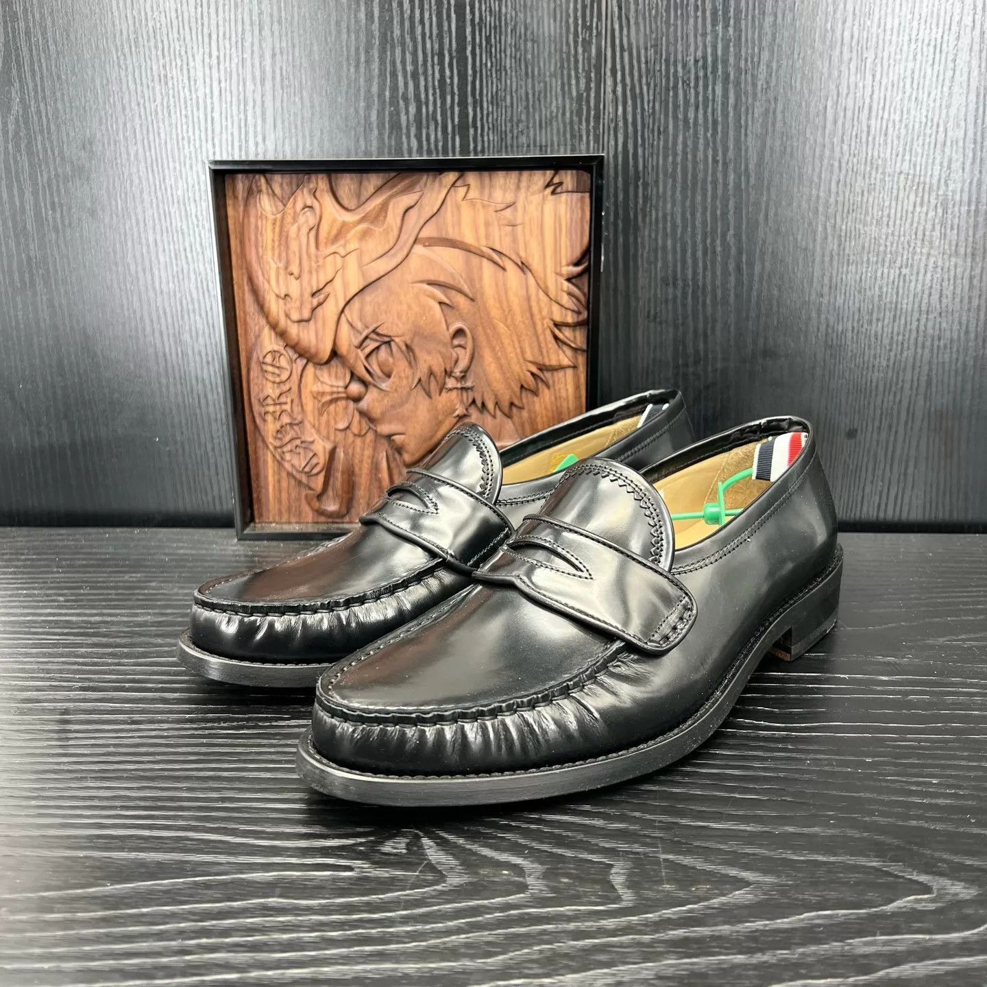 Thom Browne Black Leather Loafers Size 8.5 Size US 8.5 / EU 41-42 - 1 Thumbnail