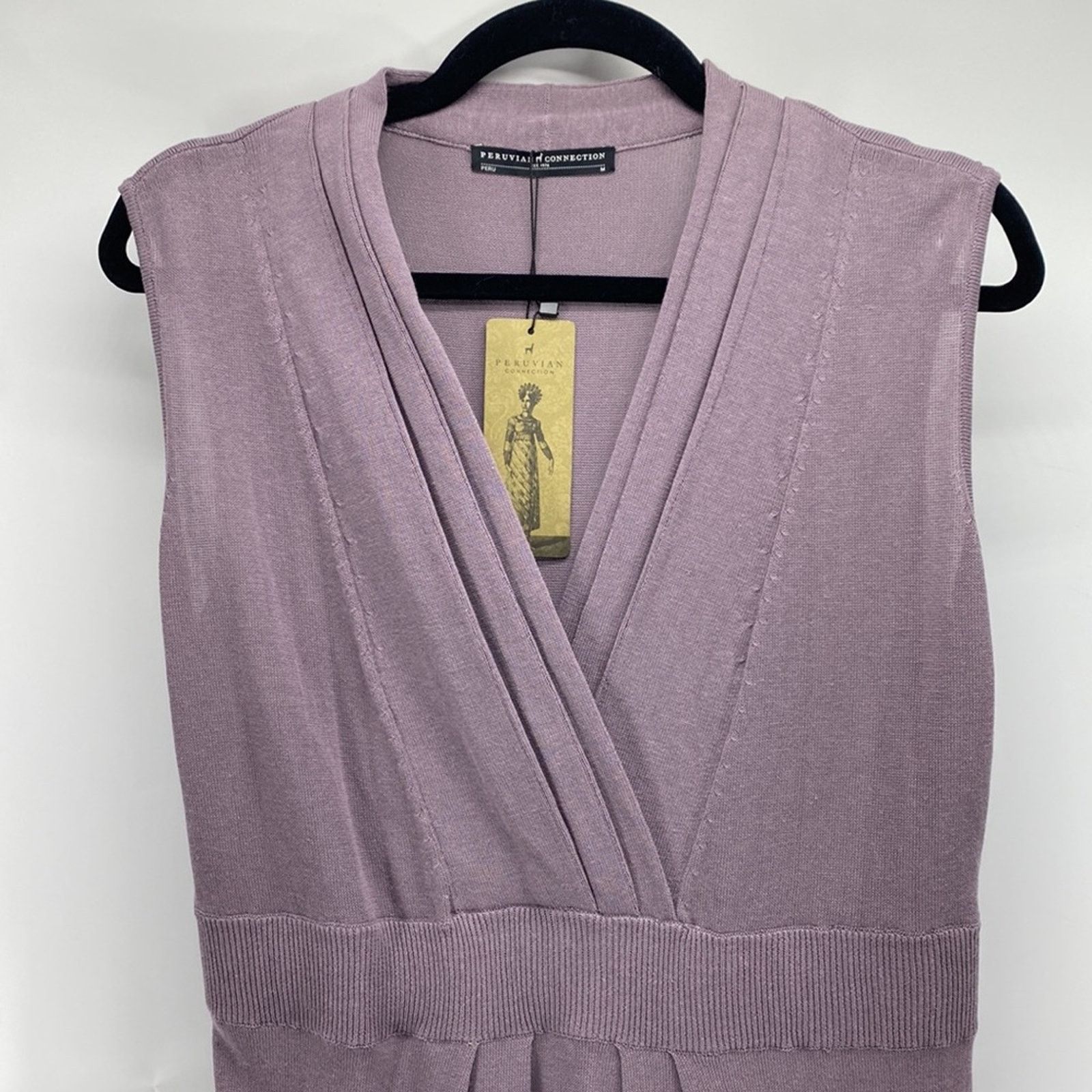 Other Peruvian Connection Adriatico lilac maxi knit dress size M Size M / US 6-8 / IT 42-44 - 2 Thumbnail