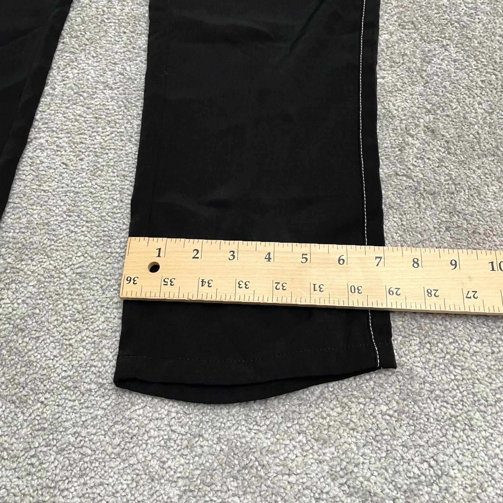 Vintage Vero Moda Pants Womens Medium Black High Rise Straight Leg 30x31 Size 32" / US 10 / IT 46 - 7 Thumbnail