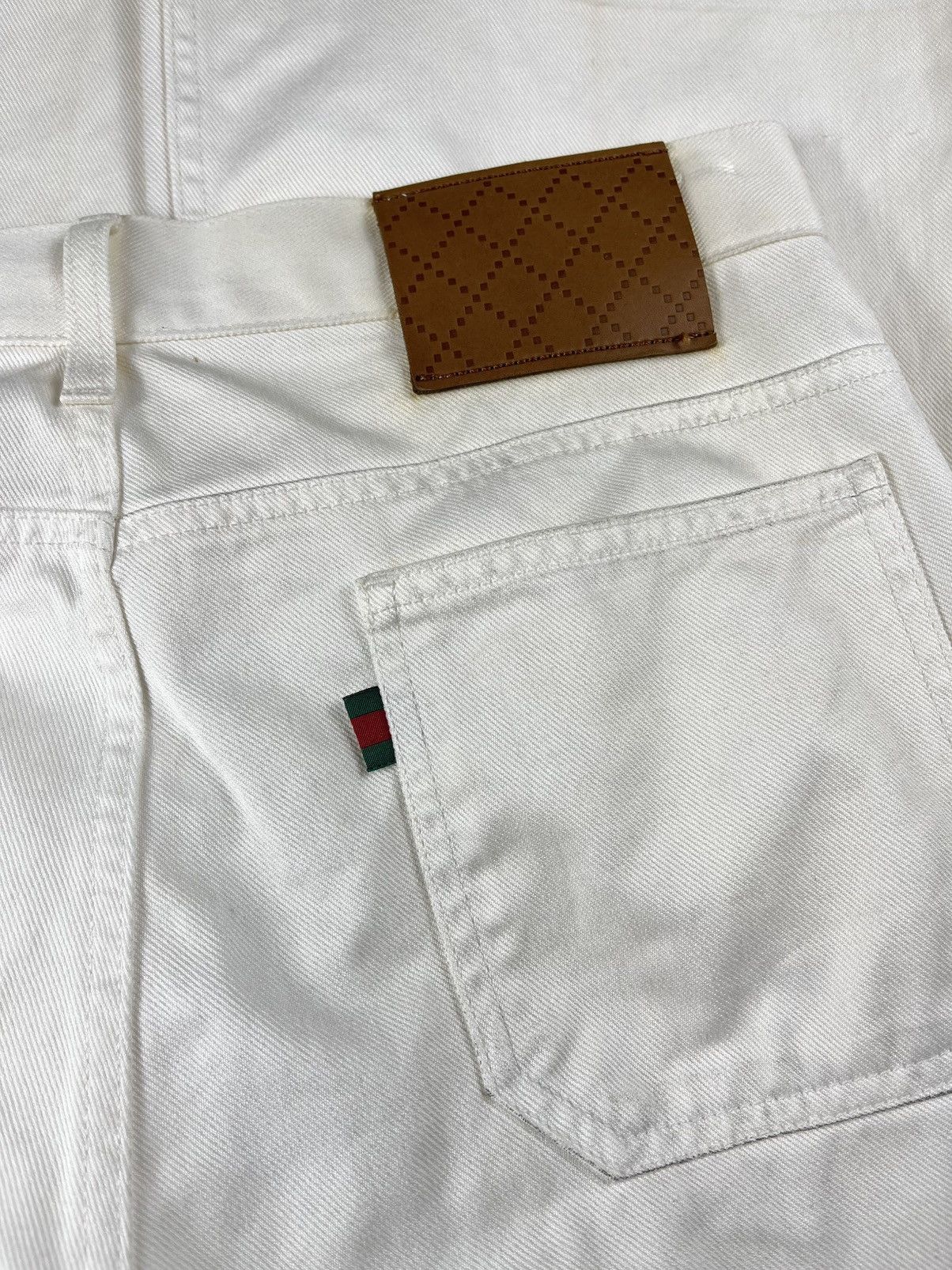 Gucci Gucci Tom Ford Vintage Stained Flared Wide Leg Denim Jeans Size US 28 / EU 44 - 4 Thumbnail