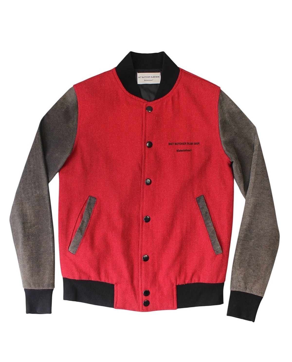 Diet Butcher Slim Skin SS2008 DIET BUTCHER SLIM SKIN “MATERIALISM?” VARSITY JACKET Size US M / EU 48-50 / 2 - 2 Thumbnail