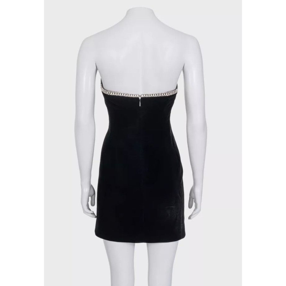 Saint Laurent Paris Saint Laurent Black Crystal Embellished Dress Sz.34XS Size XS / US 0-2 / IT 36-38 - 3 Thumbnail